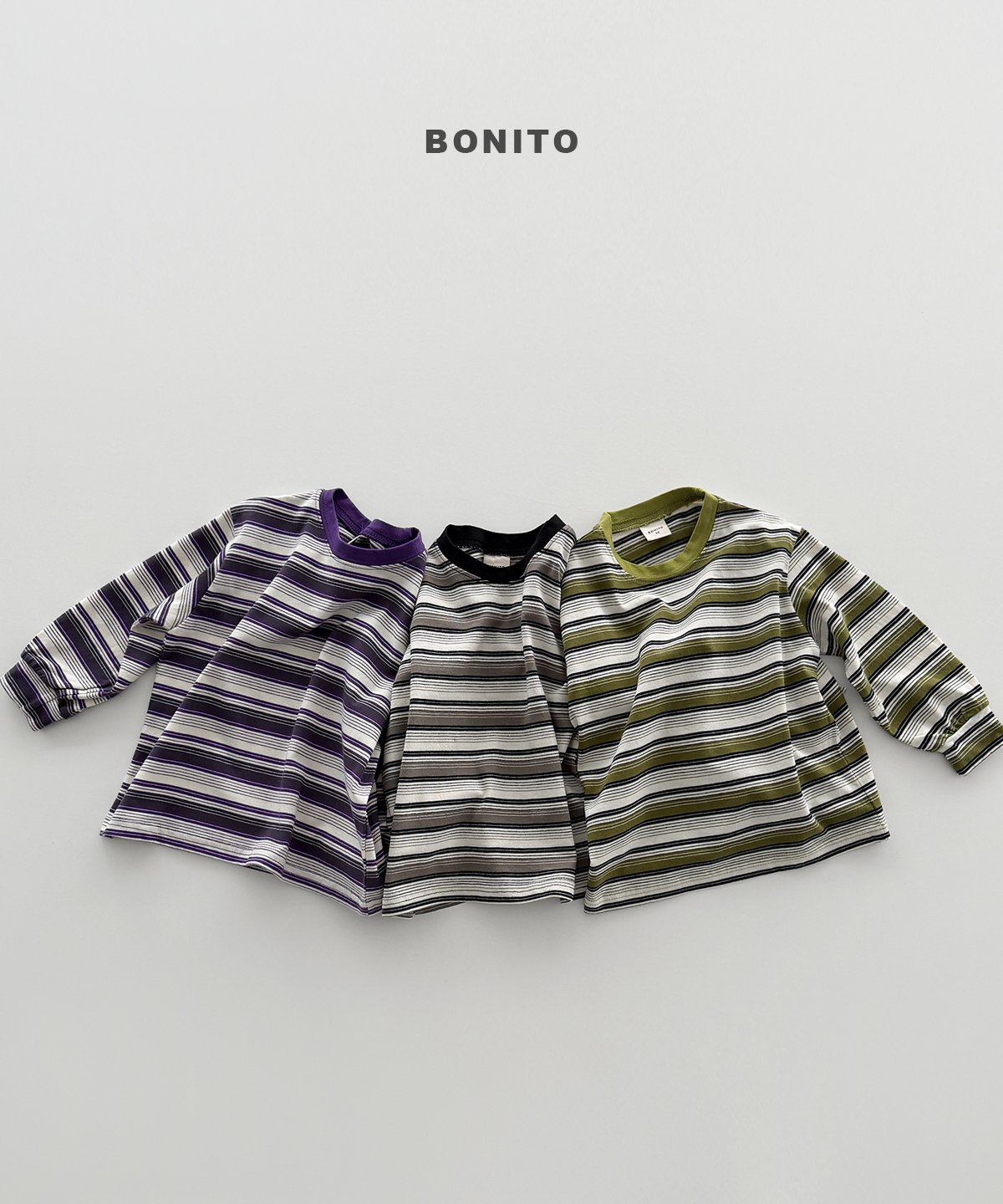 BONITO Track Stripe Ribbed Tee