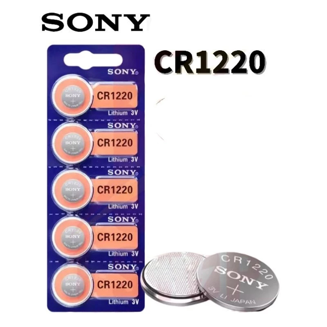 SONY CR1220鈕扣電池3V電餅電芯鈕型電池 - 1粒裝 / 5粒裝 SONY CR1220 Button Cell 3V Battery - 1-pack / 5-pack