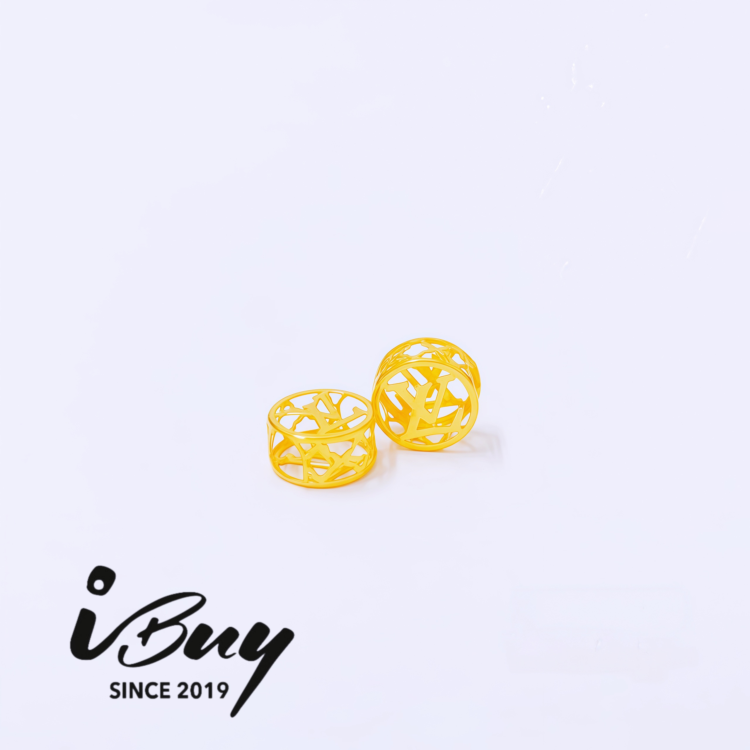 916 GOLD VL ROUND BEAD 916 金 VL圆牌镂空串咀