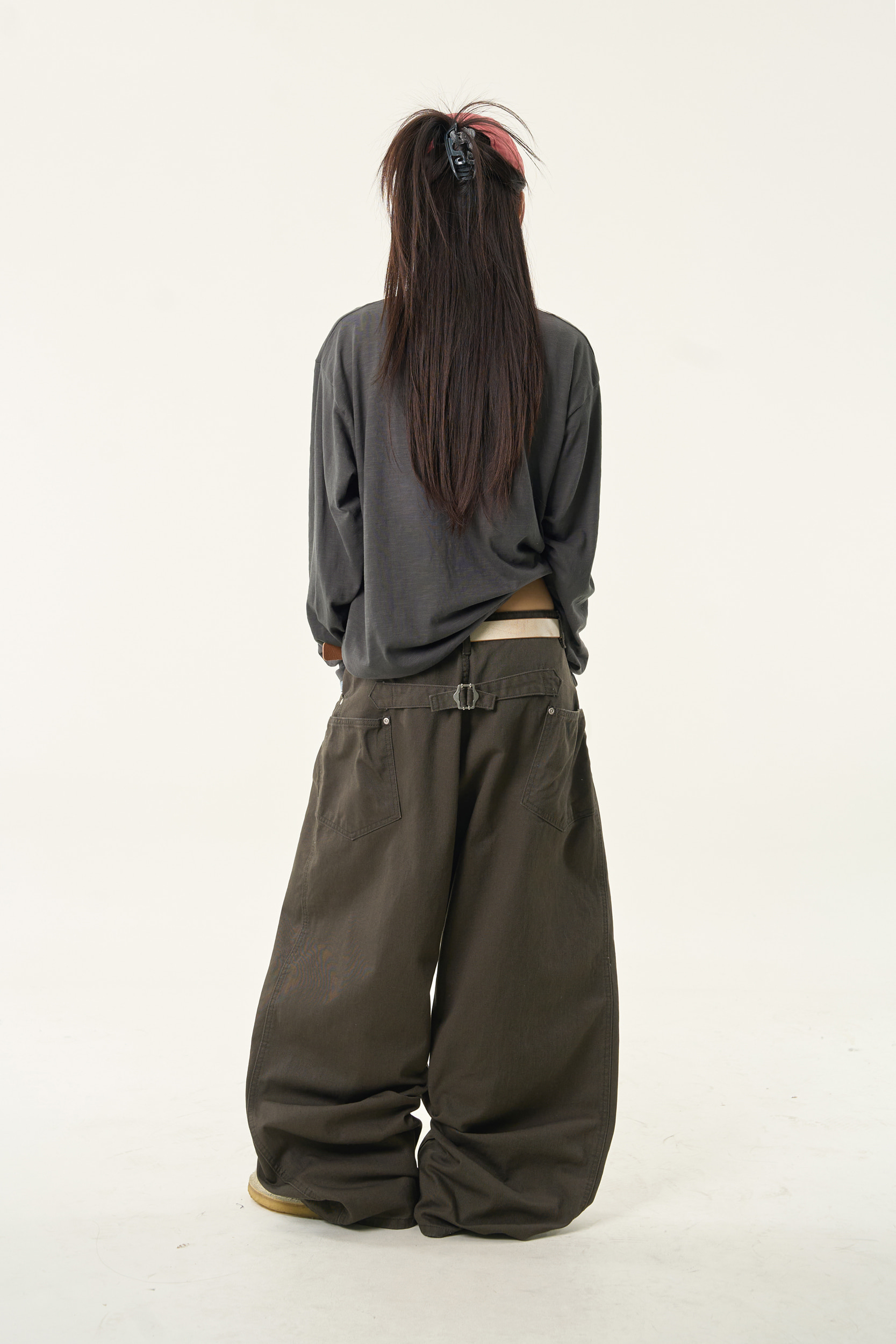 Side Pocket Wide-Leg Pants