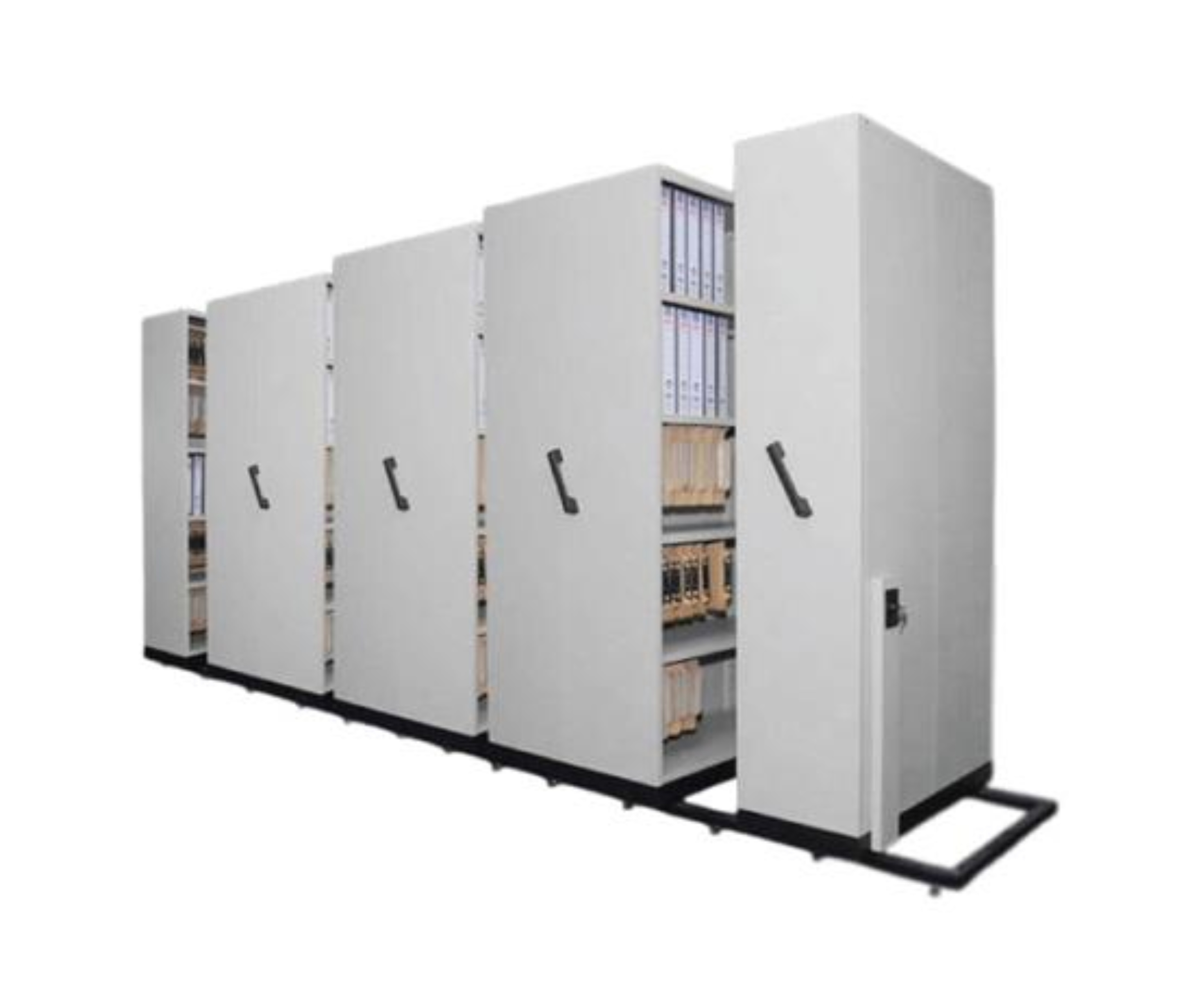 8 Bay Manual Hand Push Mobile Compactors