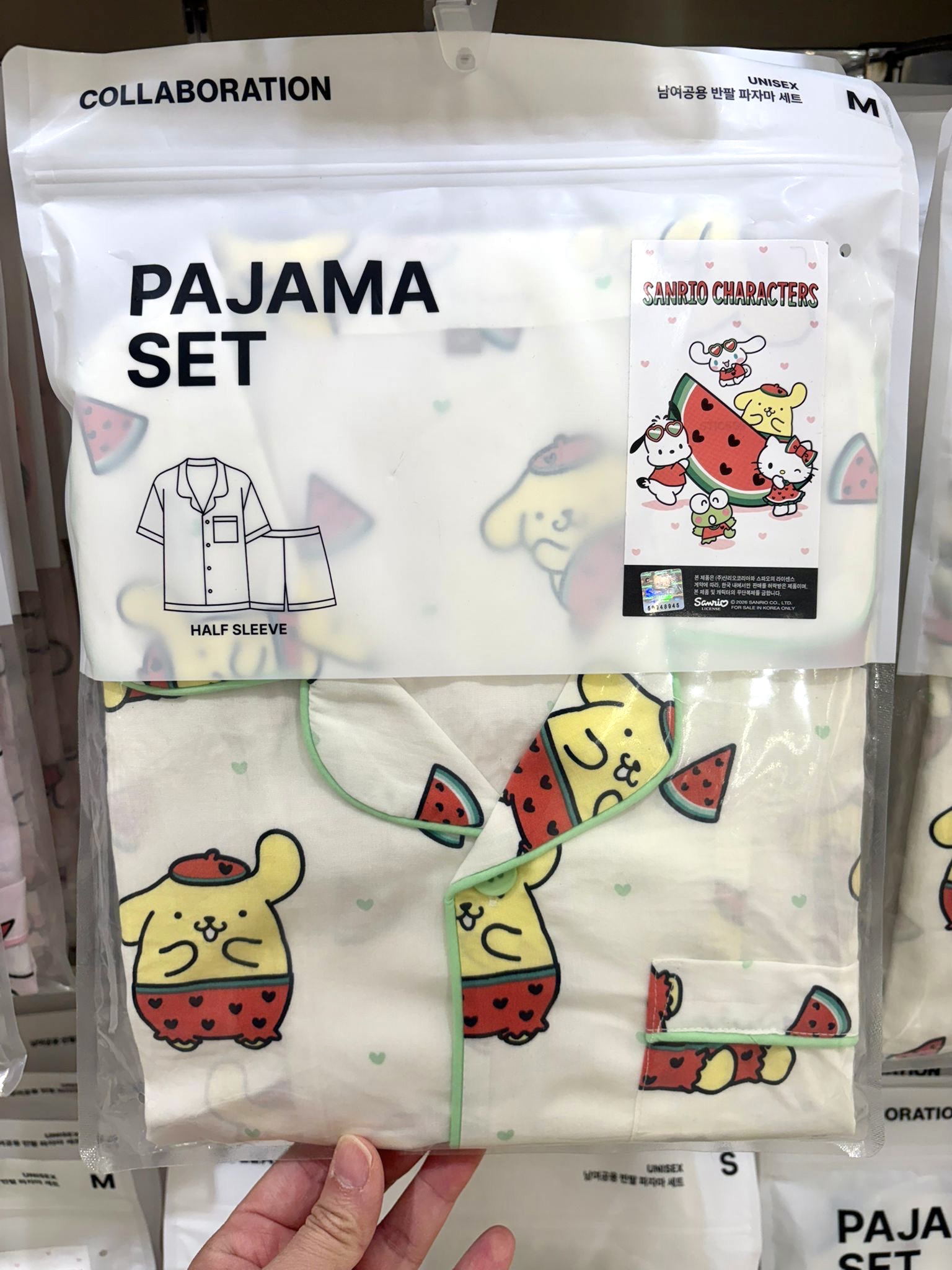 （約5月頭到貨）🇰🇷韓國人氣SPAO x Sanrio 涼感睡衣系列💕