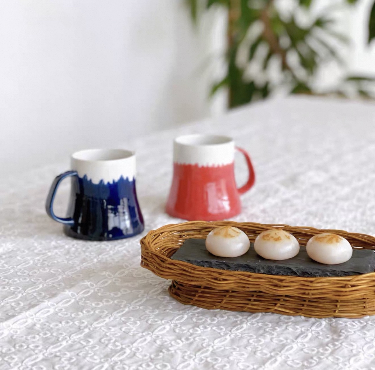 日本美濃燒富士山馬克杯