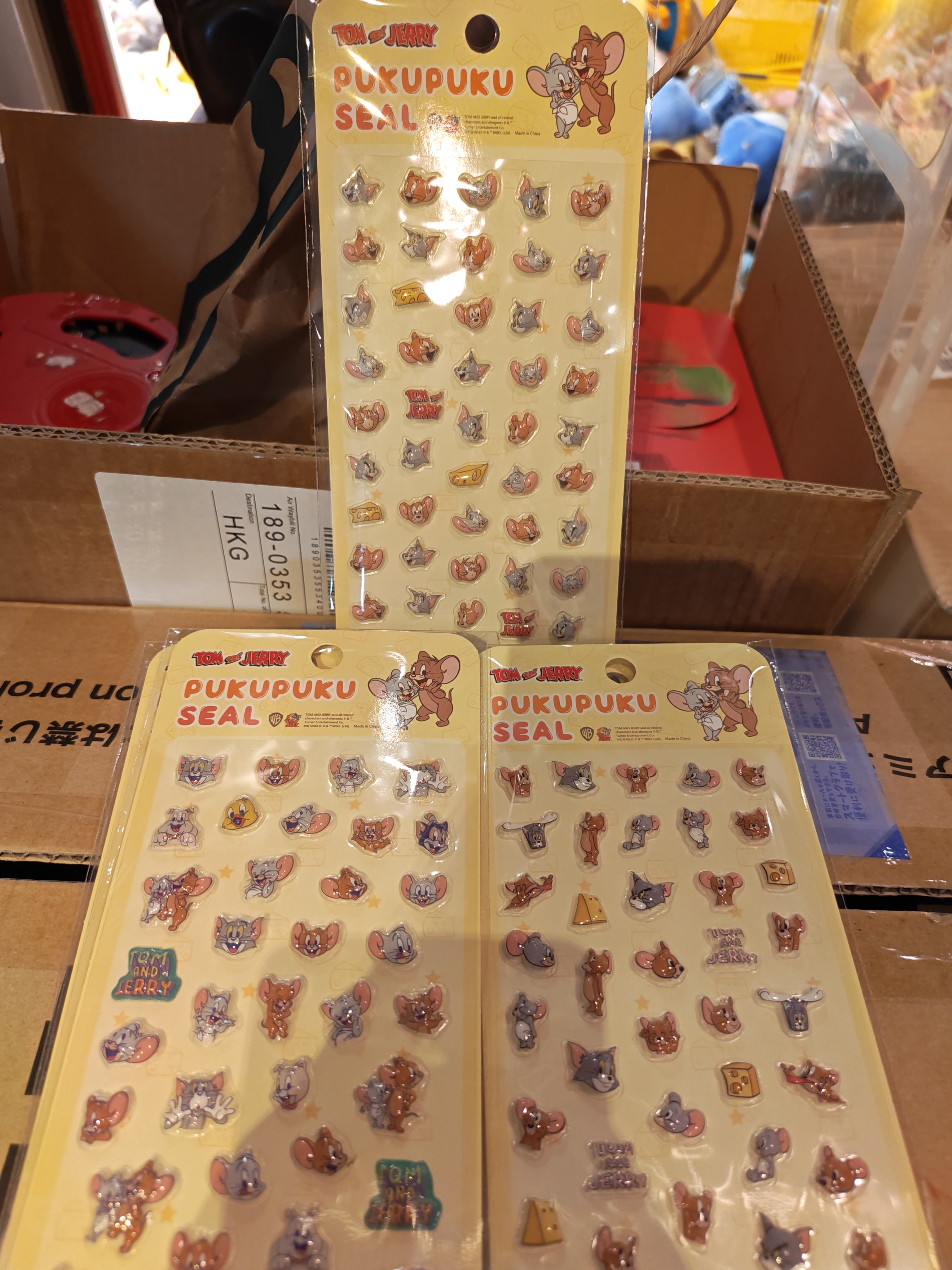 Tom&jerry立體貼紙