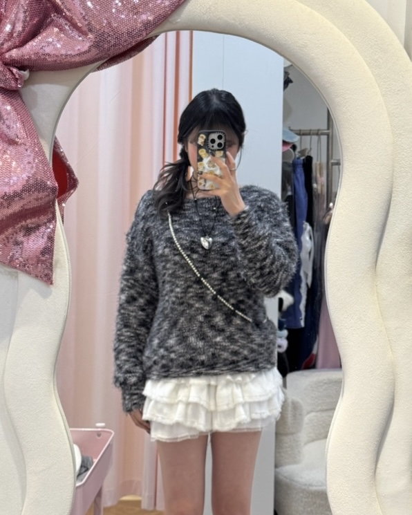 已售罄❌韓國高質毛毛混色冷毛衣 （舒服！）