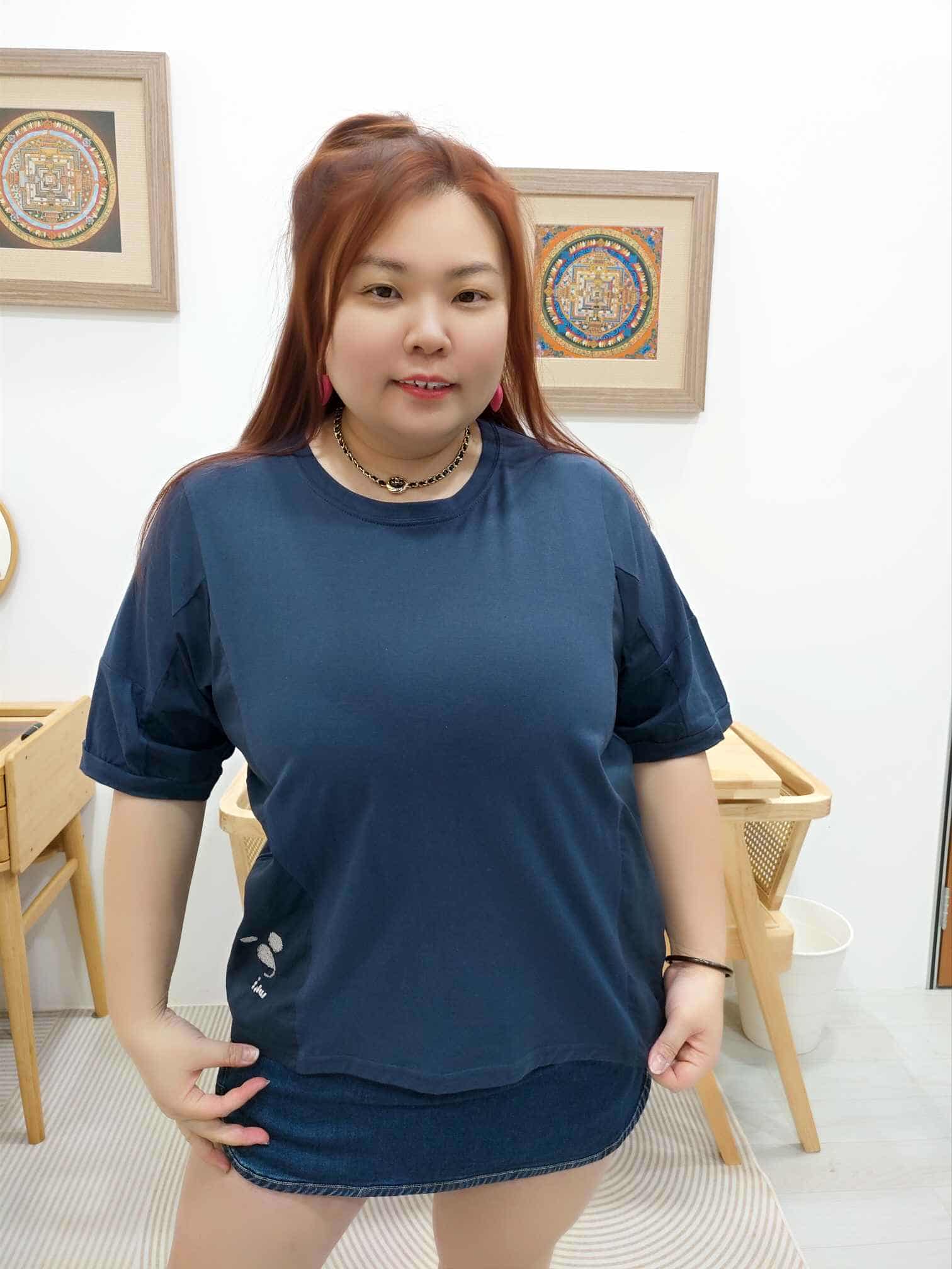 OTB12 LC10983 拼接款刺绣小图上衣（颜色随机⚠️）