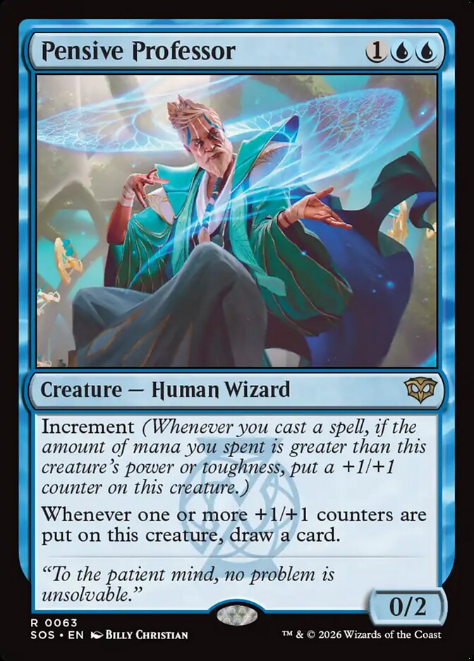 [EN] [Foil] Pensive Professor [SOS-063] R