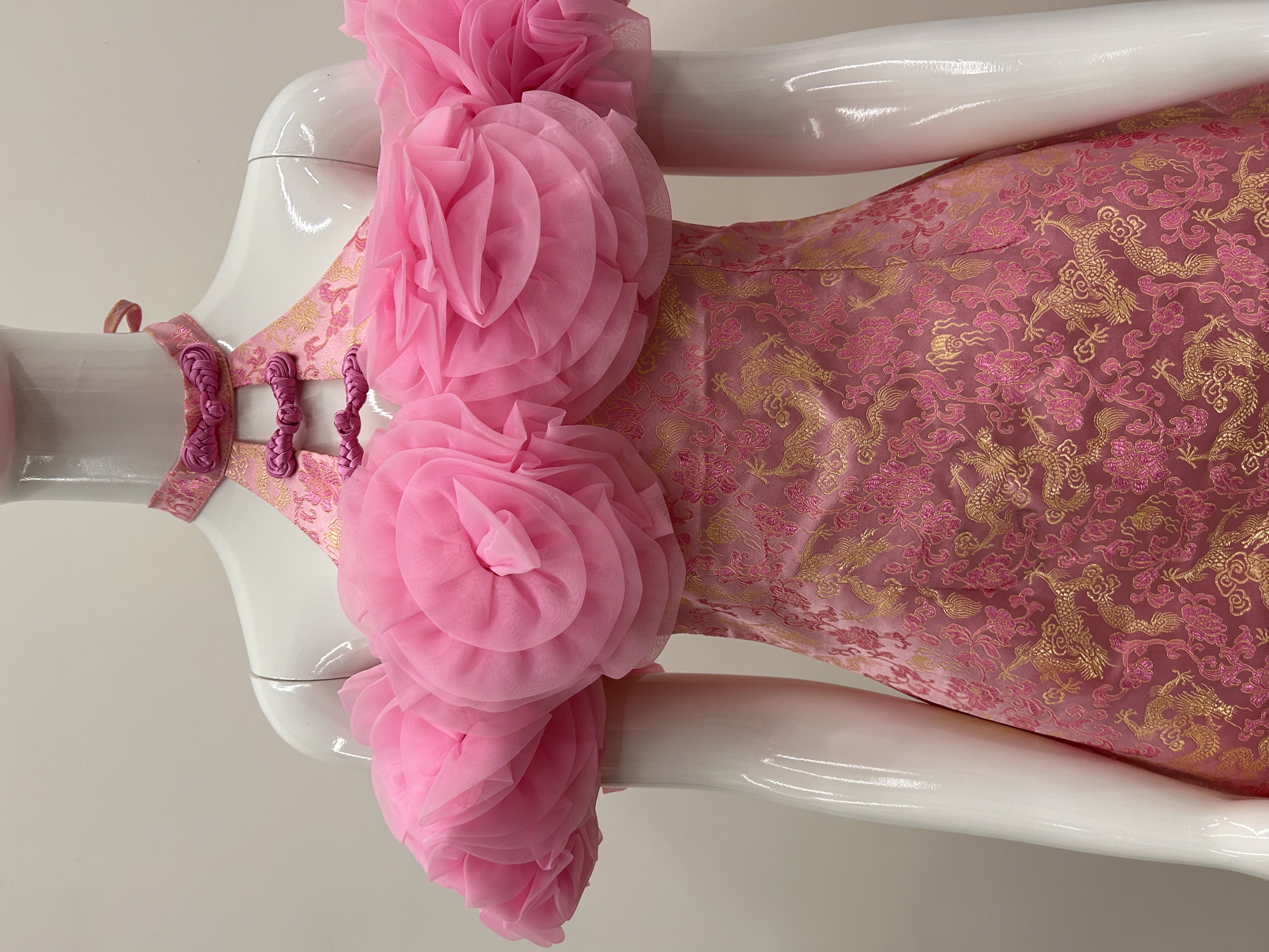 587.WB Off Shoulder Flower Dress