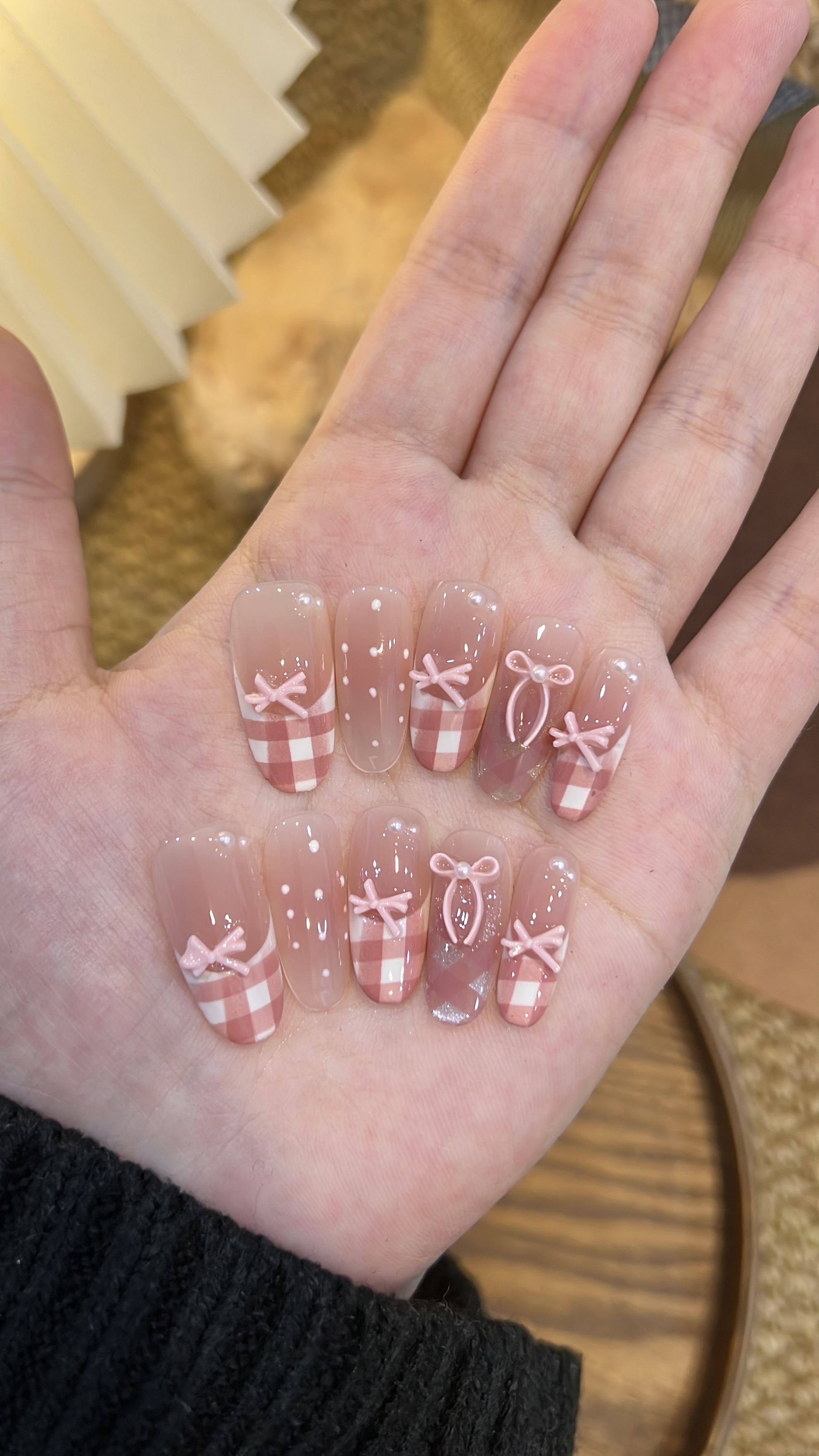 草莓格纹 中椭圆