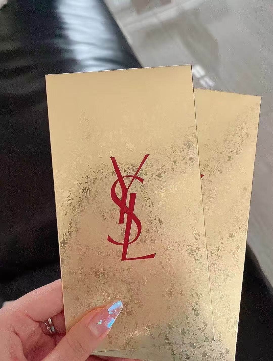 專櫃正貨贈品 💯 YSL 金色利是封 *1套10個