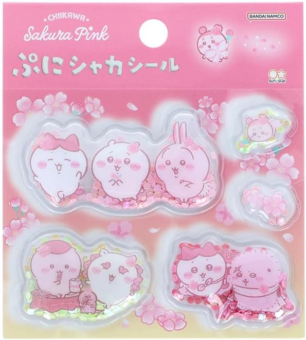 四月連線貨品 - 日本 CHIIKAWA Sakura Pink 貼紙
