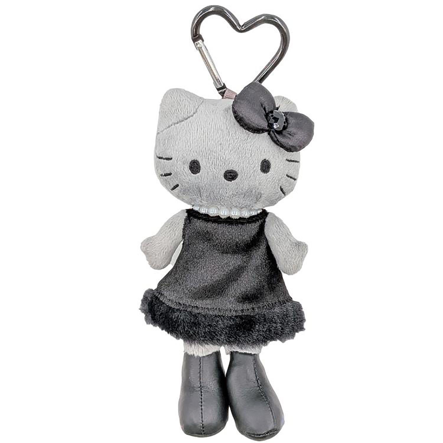 Sanrio - 時尚系列公仔掛飾 (灰色洋裝Hello Kitty款)