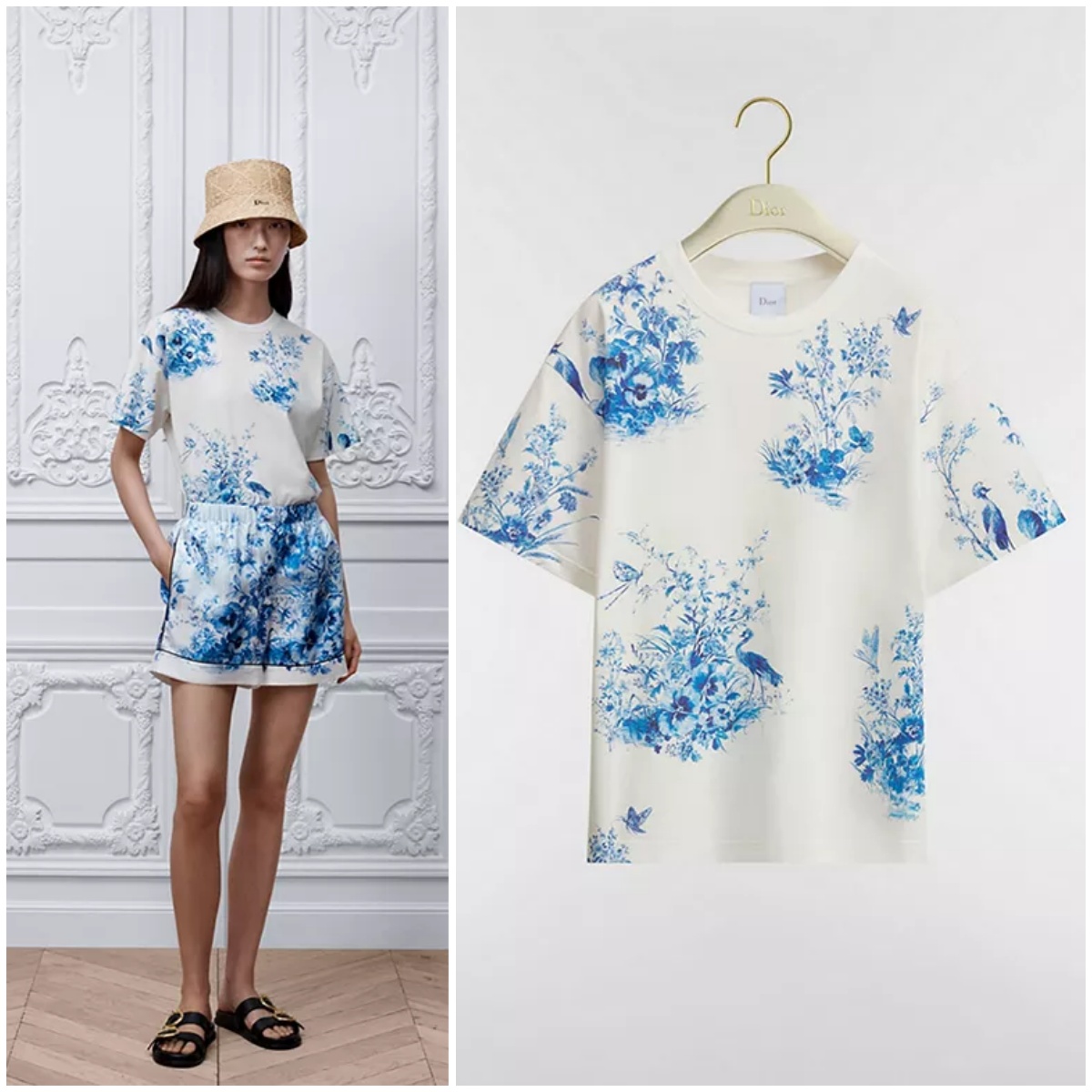 【頂級原單】DIOR Dioriviera Oversized T-Shirt 花園世界寬鬆短袖Tee