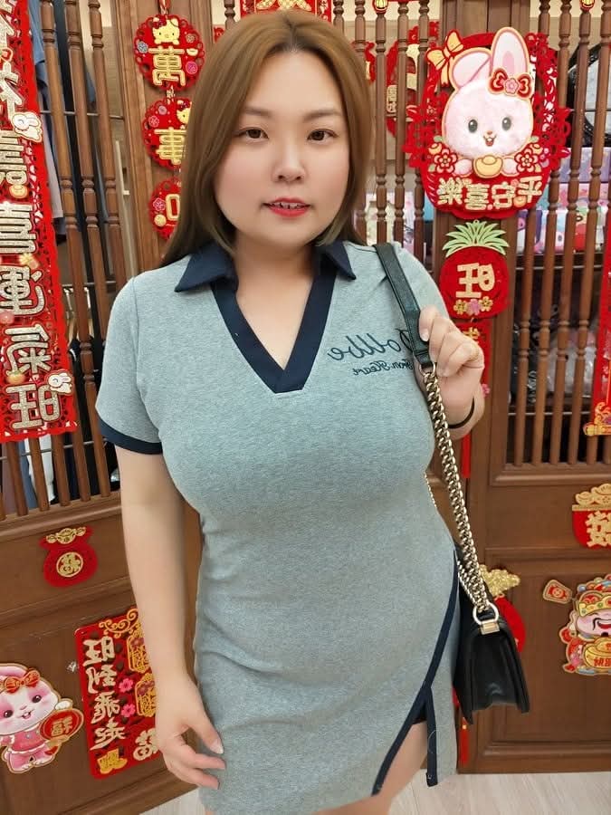 TW#5095 POLO 休闲T恤连衣裙（颜色随机）