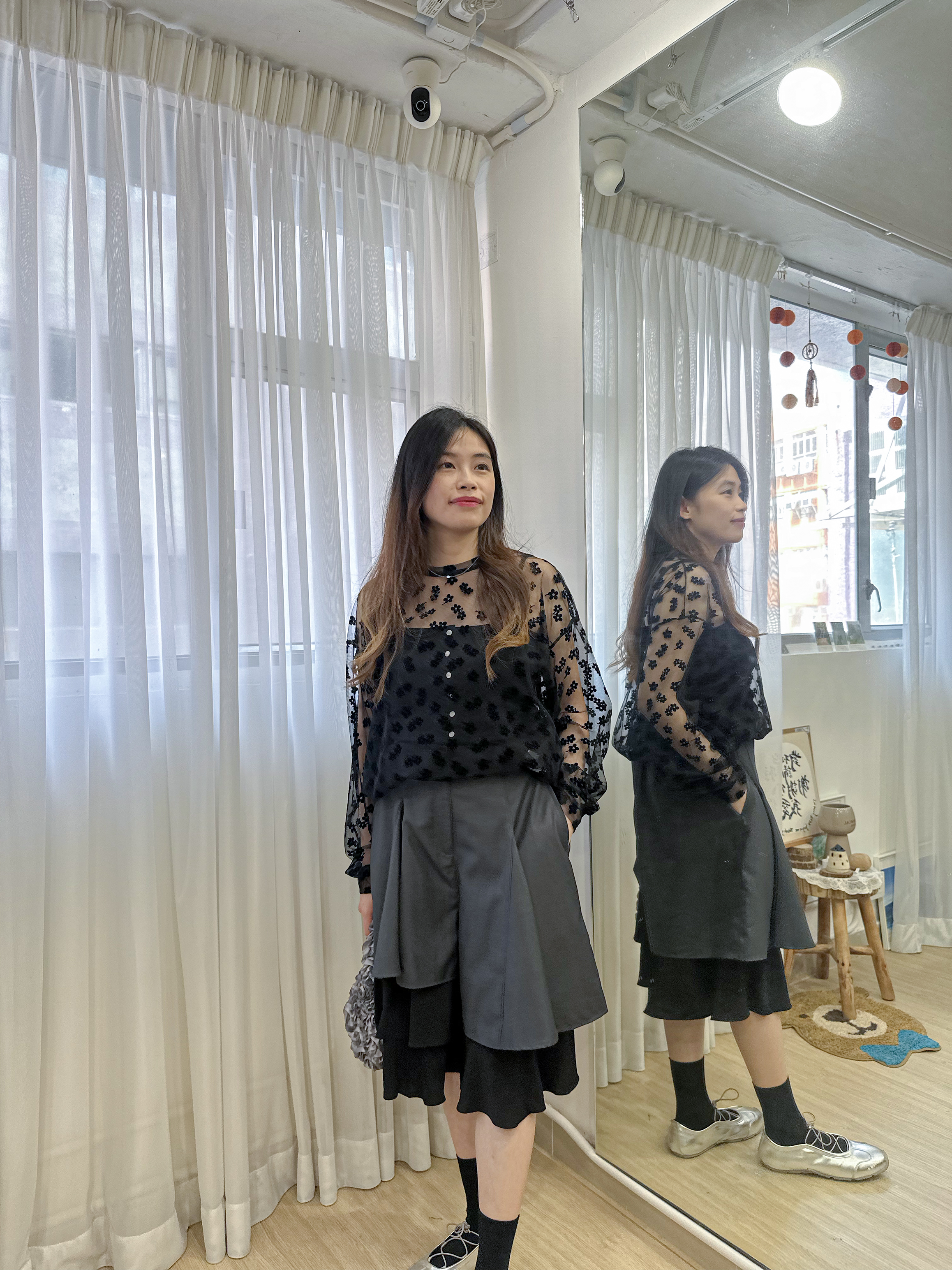 【本店大熱廠商】不按常理出牌～Ruffle設計感層疊西裝裙褲 RA0005 - 灰色 Grey