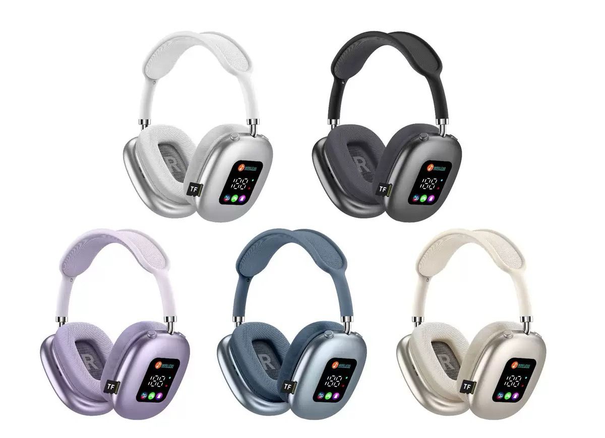 HOLAR JAPAN 無線頭戴式藍牙耳機 RGB數顯示螢幕耳麥讀卡耳機 HS0209