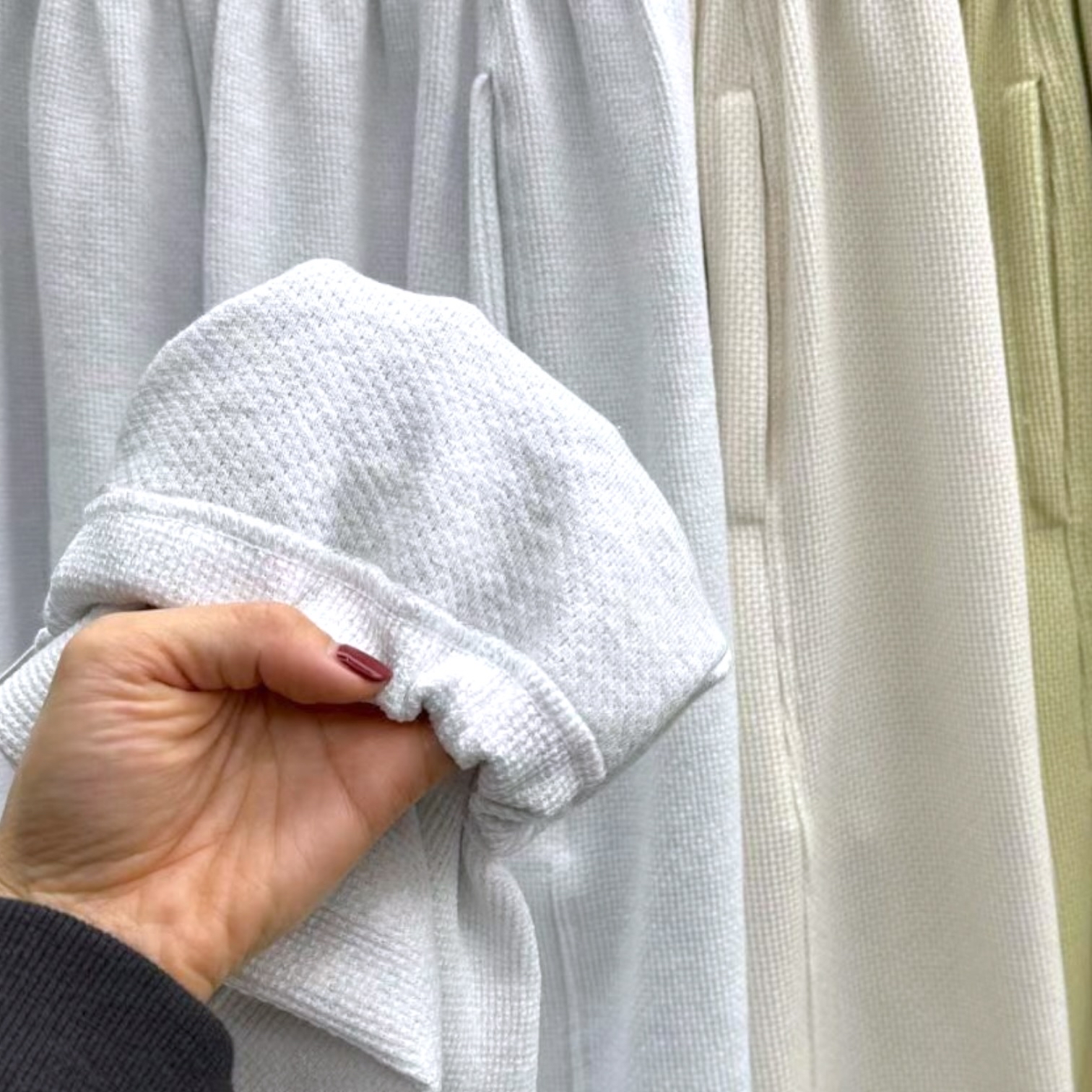 221055 暗格紋索腳布褲