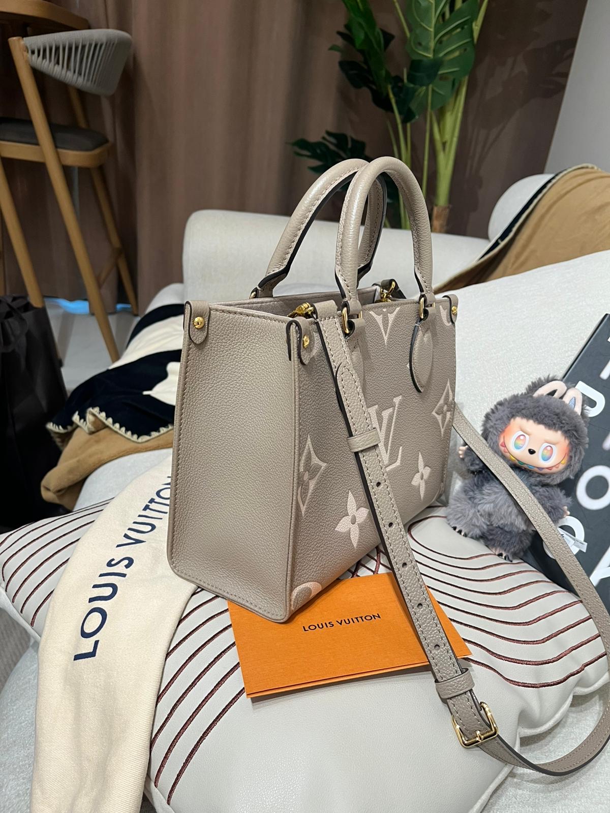 Lv OnTheGo pm M45779 Empreinte Calfskin 牛皮 100%Authentic, 98%New ✅NFC✅收據✅Dust bag✅Box