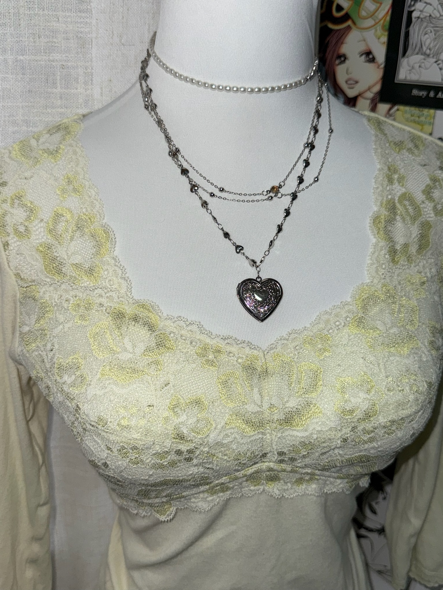 Romantic Vintage Floral Layered Set