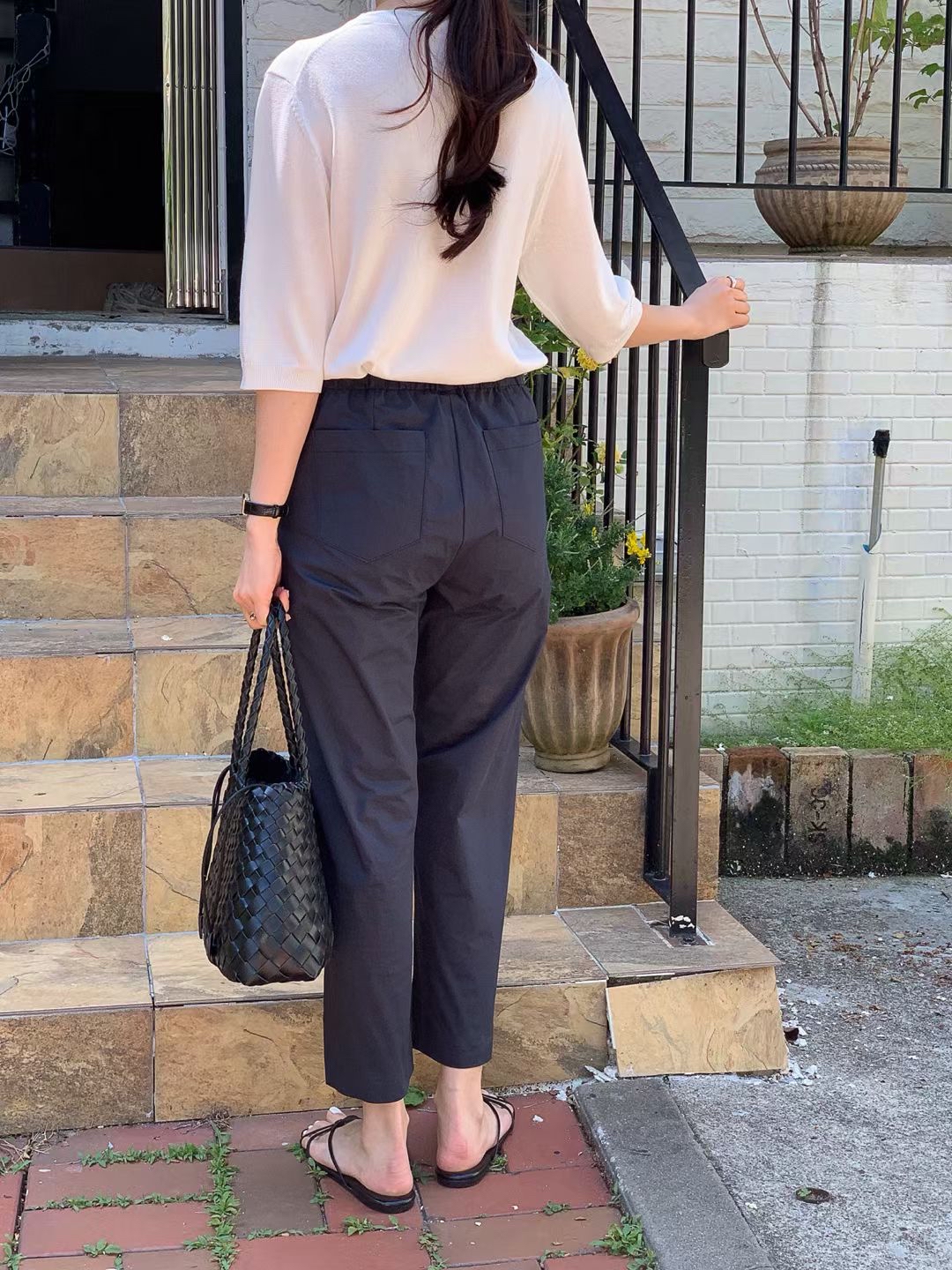 輕薄舒服直筒褲