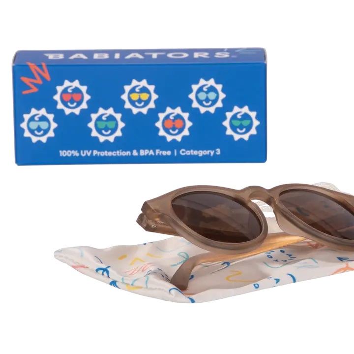 Cocoa Cloud Transparent Keyhole Sunglasses with Amber Lens