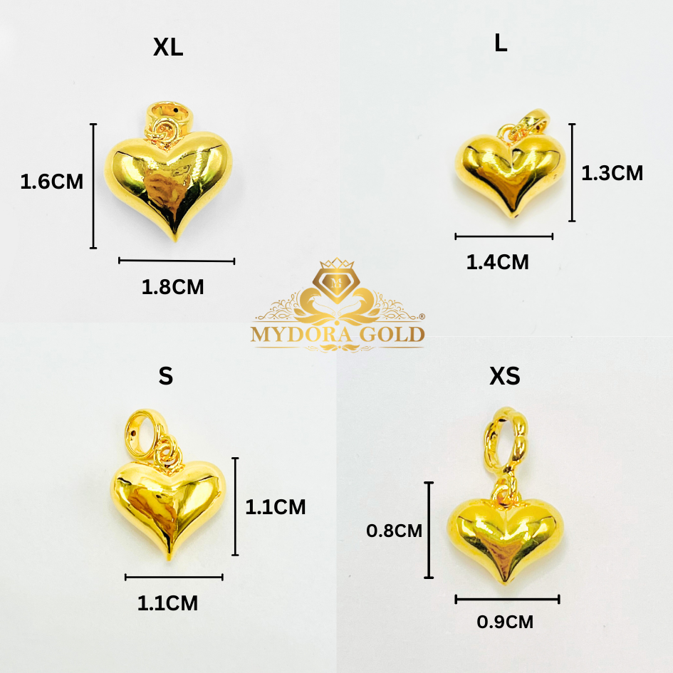MYDORA Charm Love Gemuk Full Gold (5G) l EMAS 916/22K