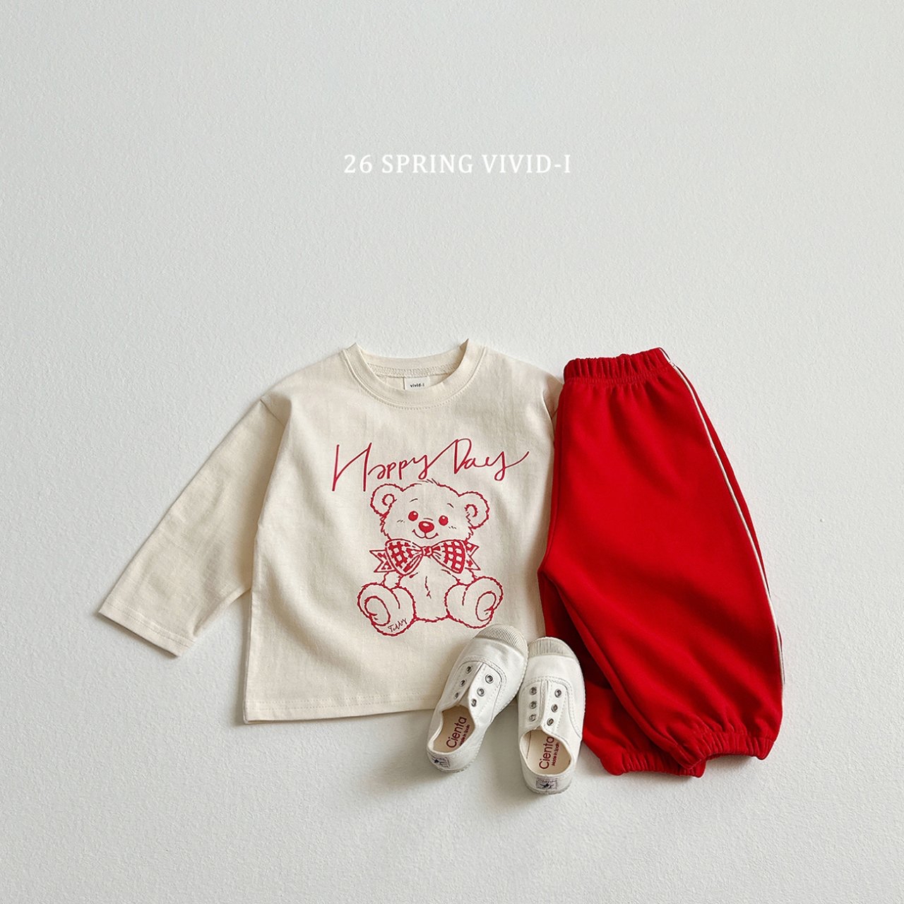 🌸預訂 韓國直送🌸🇰🇷VIVIDI兩色條紋寬鬆束腳運動褲