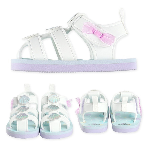 🇯🇵預訂 日本直送🇯🇵貝殼圖案絲帶白色EVA涼鞋