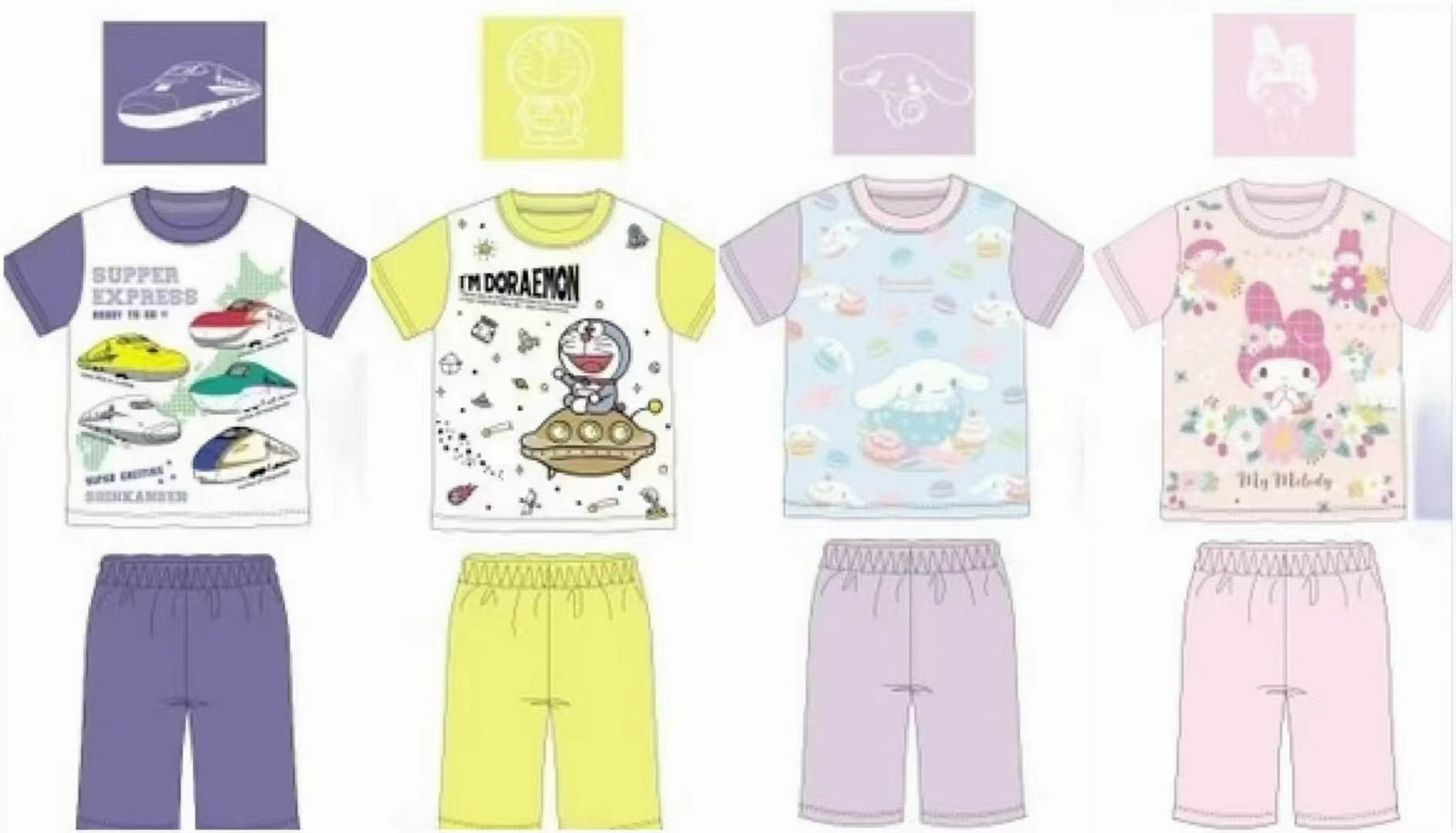 日本 Sanrio 夜光睡衣套裝 - 1件 現貨