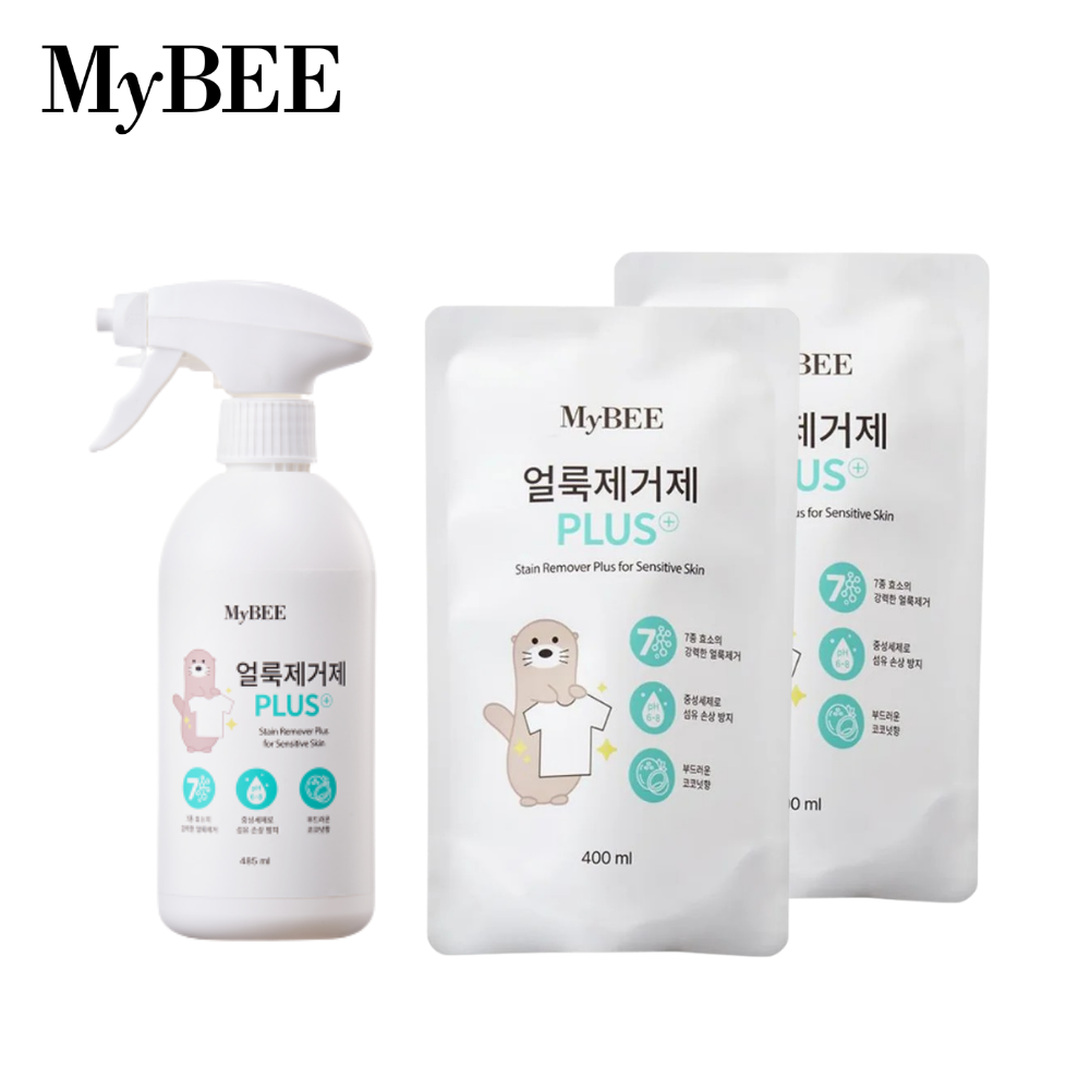 MyBEE - 嬰幼兒衣物強力去污噴霧(椰子香味) 485ml+2包400ml補充裝