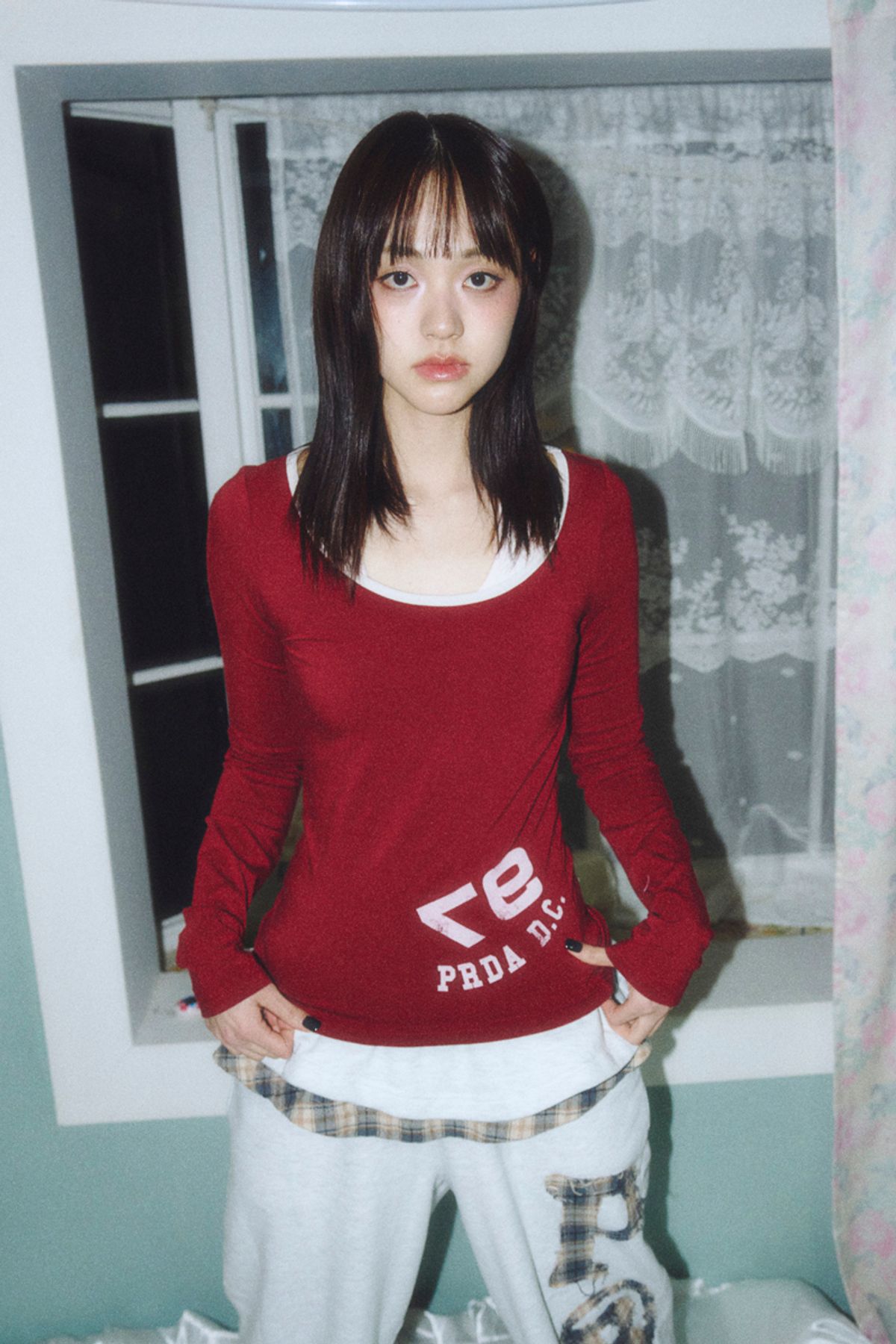 🇰🇷訂購｜PRENDA｜97 PDC LOGO LAYERED LONG SLEEVE 3色 