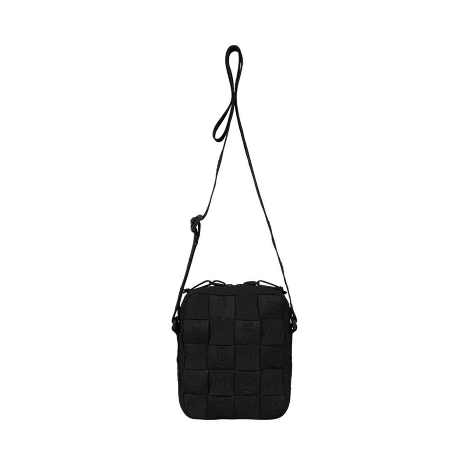 SUPREME-WOVEN-SHOULDER-BAG-2.5L--BLACK | TRENDSPOT TOKYO