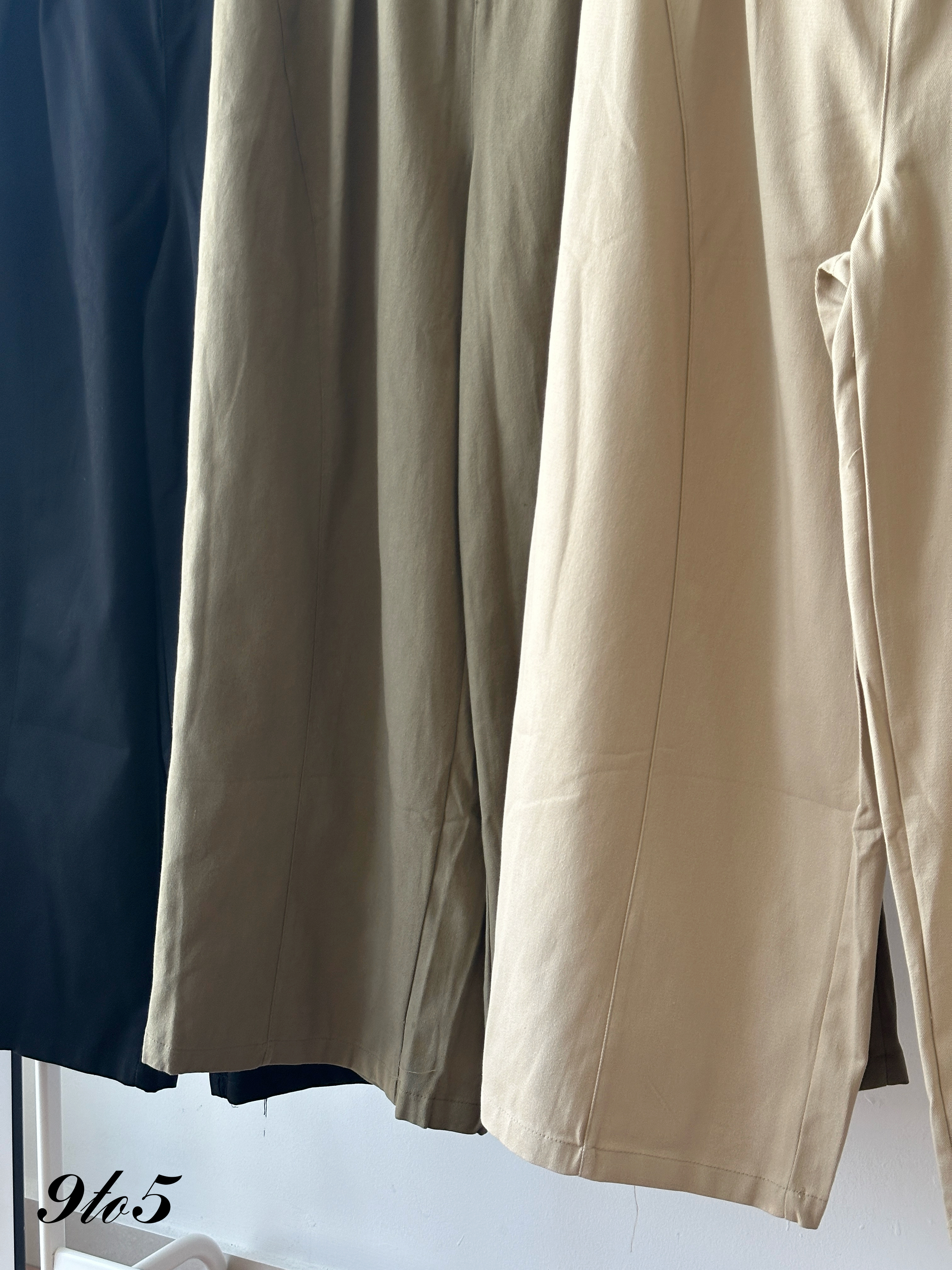 S1941 Wide Leg Long Pants - 3 Colors 