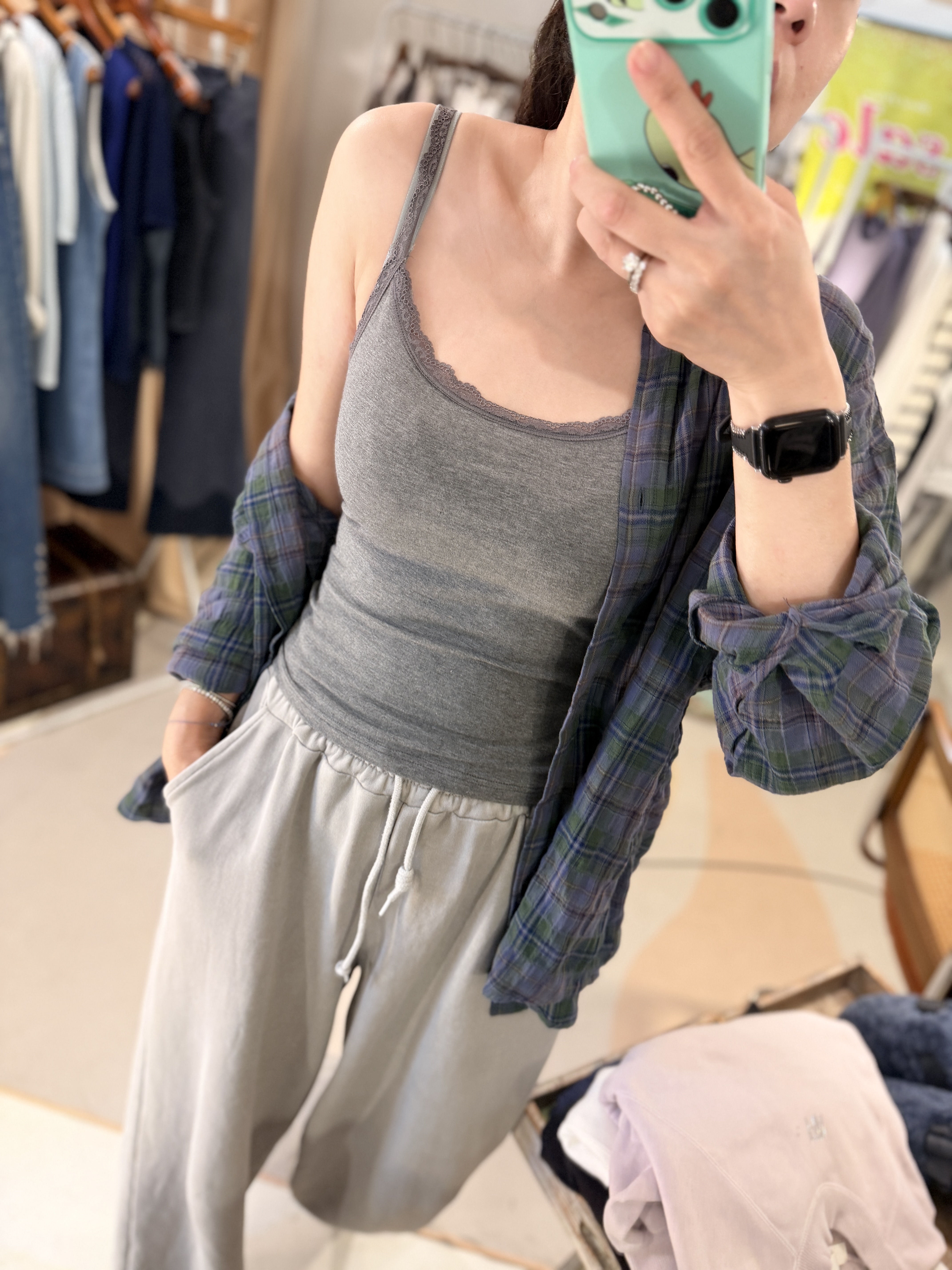 Elastics lace vest 