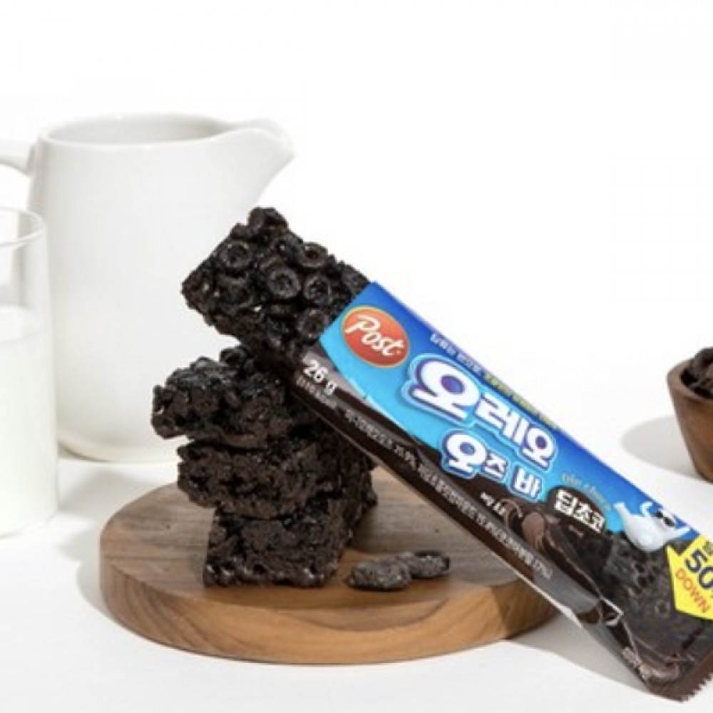 韓國 Oreo 低糖 朱古力穀物 脆片棒 104g (獨立包裝) (平行進口貨品) 此日期或之前食用：2027.5.6