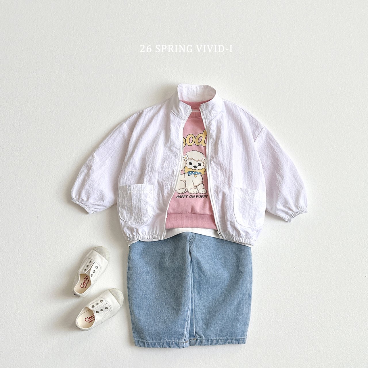 🌸預訂 韓國直送🌸🇰🇷VIVIDI三色可愛動物印花寬鬆衛衣