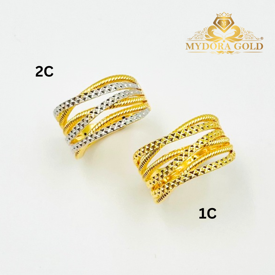 MYDORA Cincin Silang Signature 6 Layer (5G) l EMAS 916/22K