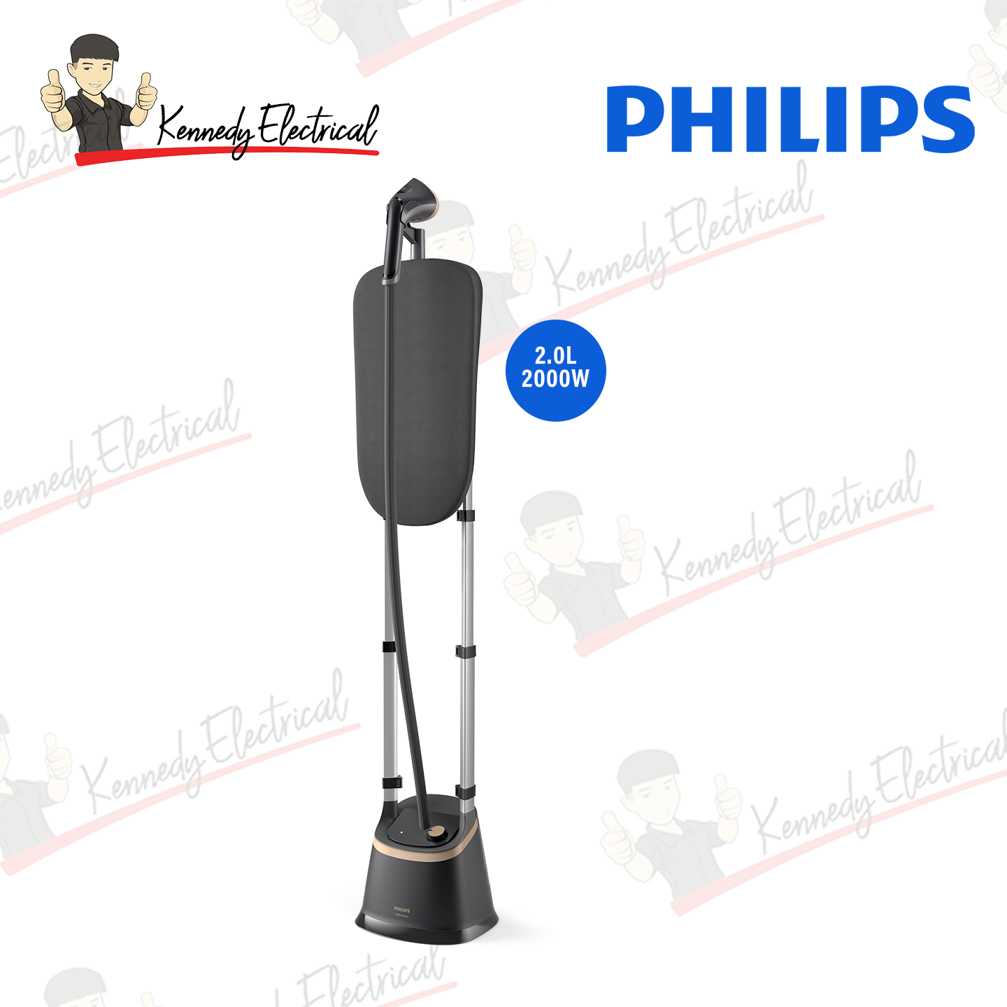 Philips Garment Steamer (2000W) with Adjustable Board STE3170/80