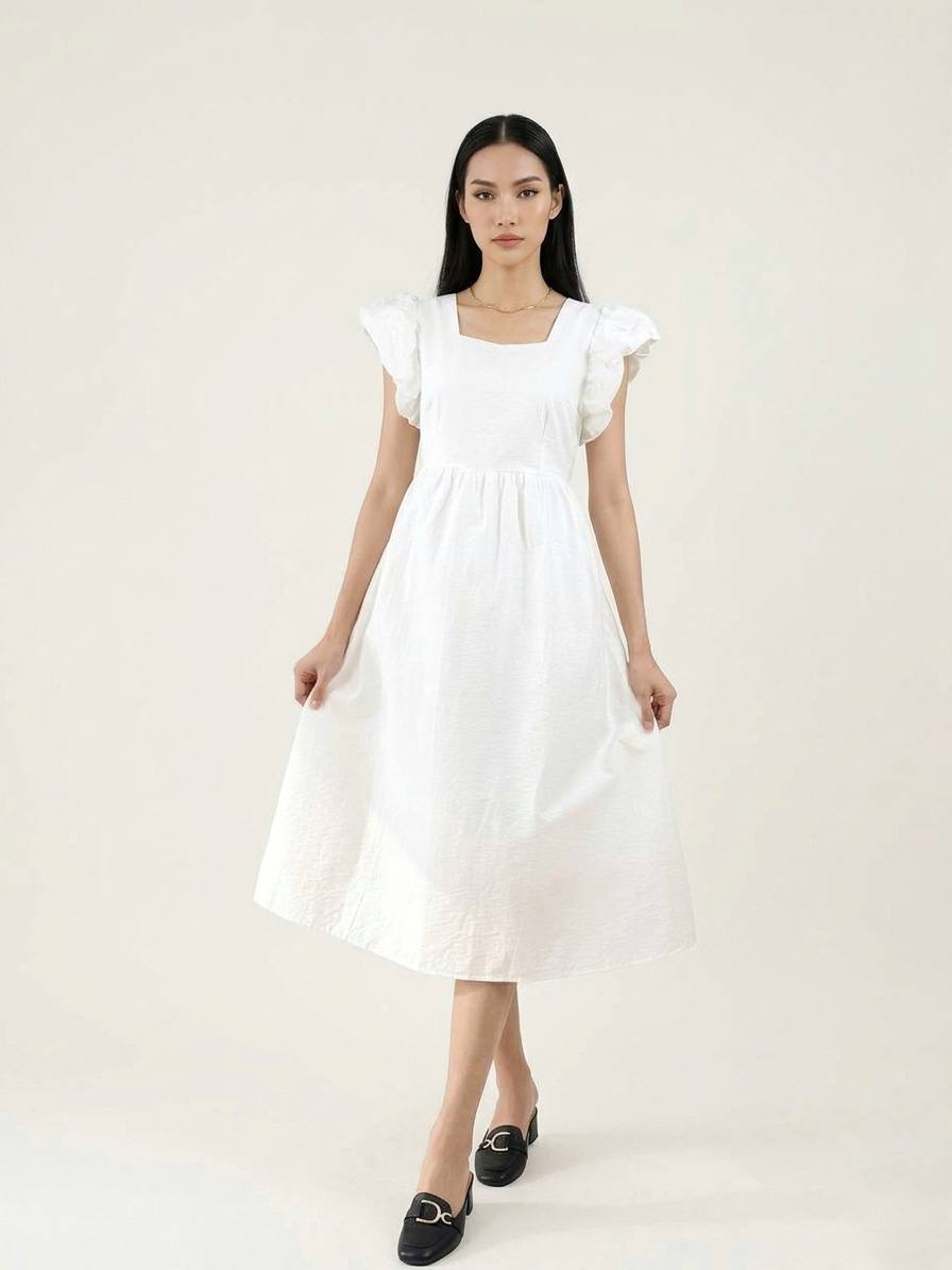 W8256 - Blossom Puff Dress
