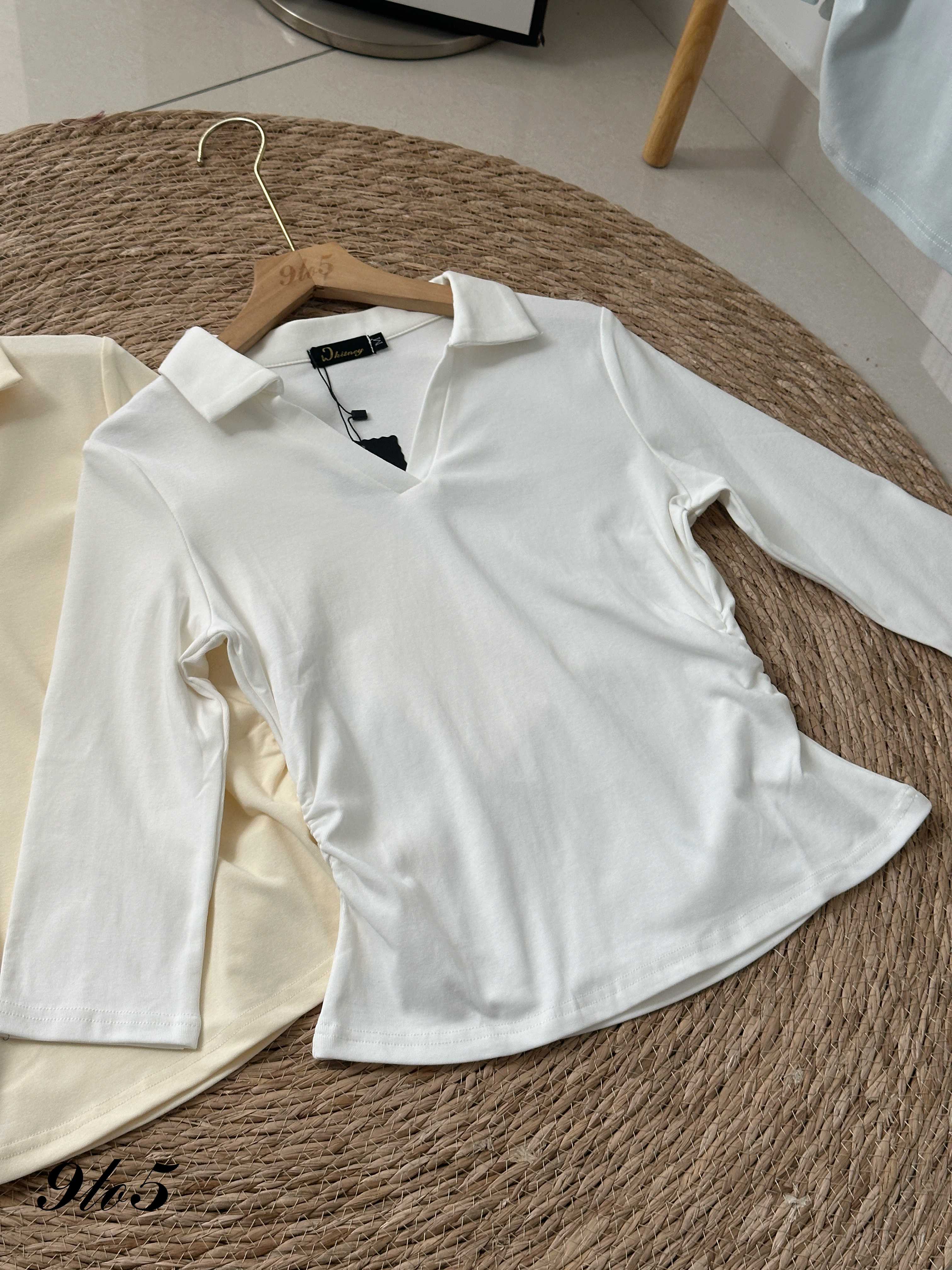 T4102 V Neck Half Sleeve Polo Tee - 4 Colors