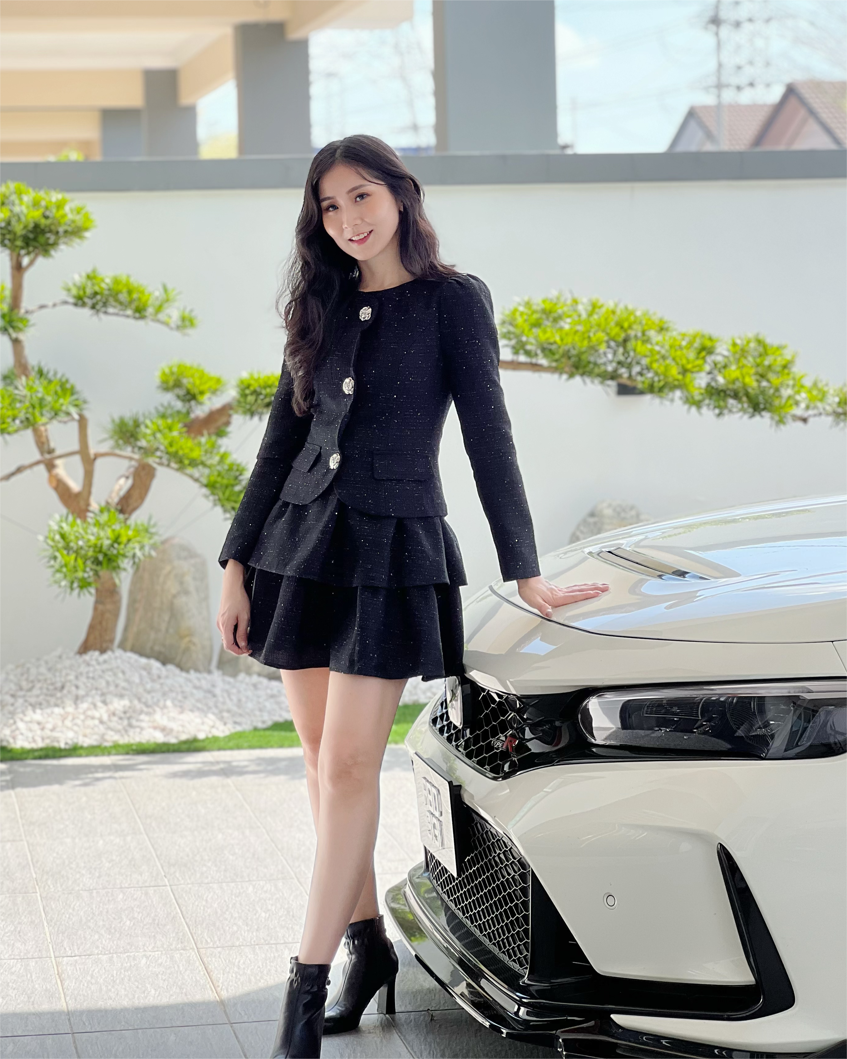 5084 Charlotte Sparkle Tweed Mini Dress