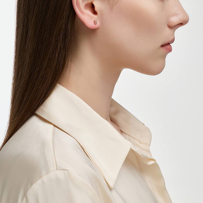 DIDIER DUBOT Miss Doux 玫瑰金耳環 (JDRERTF414S)