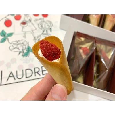 【日本直送(新年團)】 Audrey 士多啤梨奶油花束餅12入💐(原味/朱古力味) 