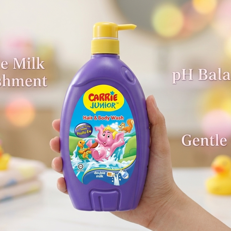 Carrie Junior Hair & Body Wash - 700ml  - DOUBLE MILK