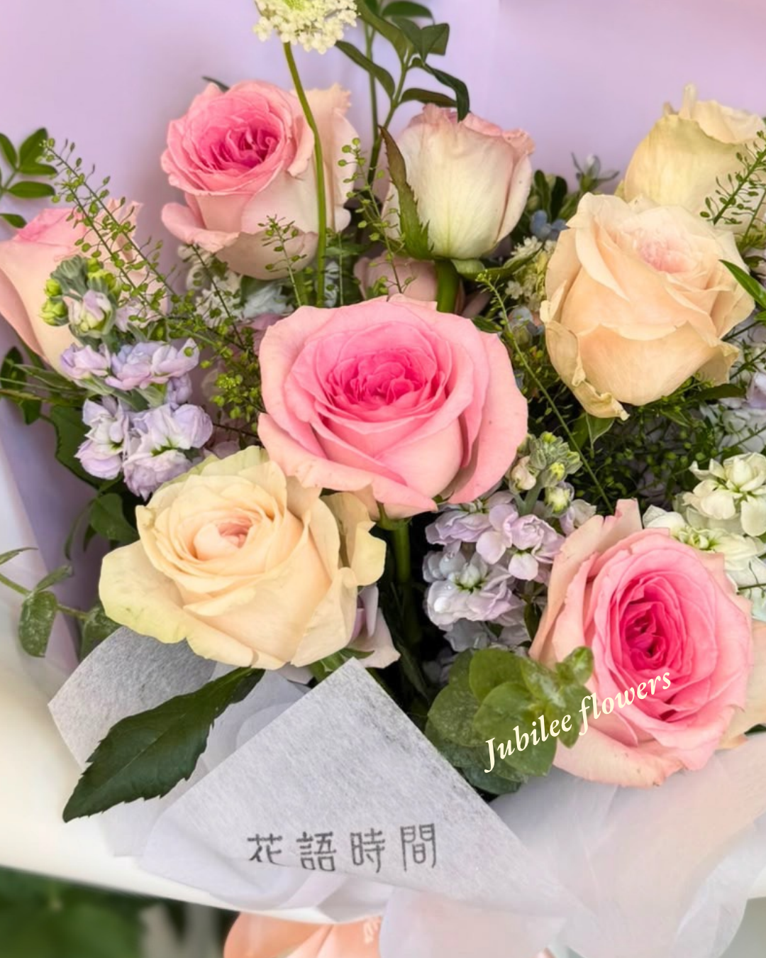 粉玫瑰 · 香檳玫瑰花束