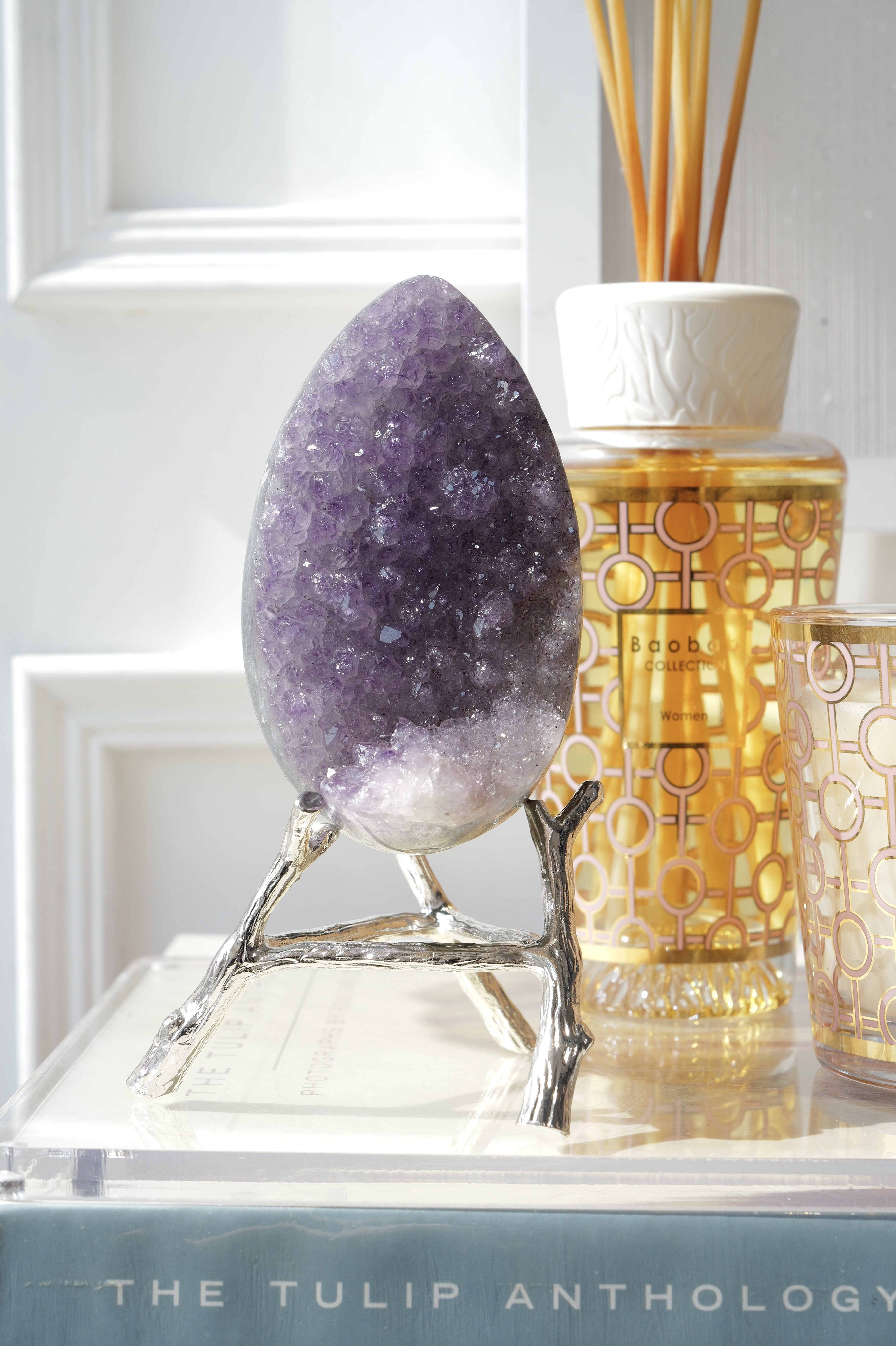 ༒10.6cm 薰衣草紫紫水晶蛋༒ Amethyst AM8015C2JG5Am-RA27*2FE