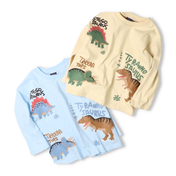 🆕【⭐訂購⭐】🇯🇵日本直送 寬鬆版型 恐龍印花長袖Tee［2款選］🌀 [ELAA-0284][260228]