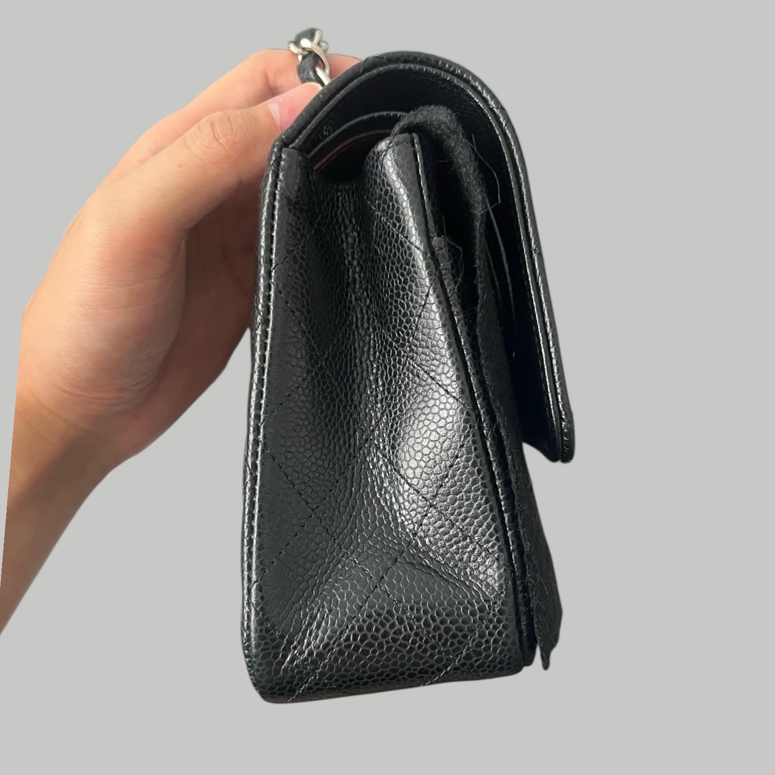 Chanel Caviar CF25銀扣