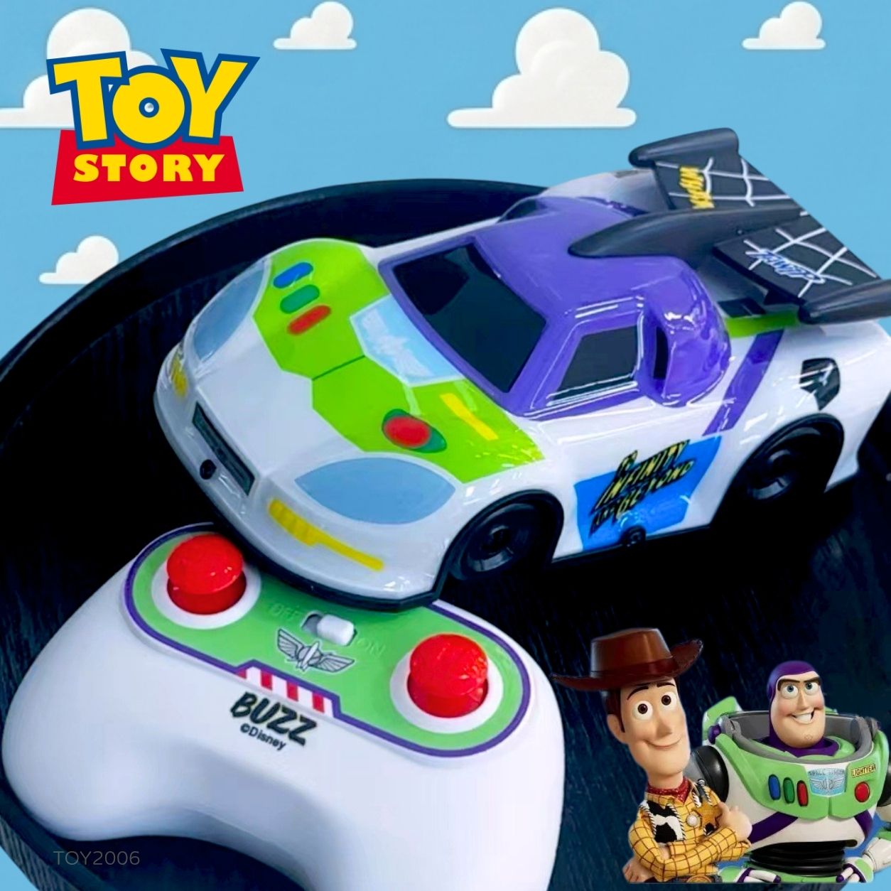 正版 Disney Pixar Toy Story 反斗奇兵 Buzz Lightyear 巴斯光年 2.4GHz 遙控爬牆車