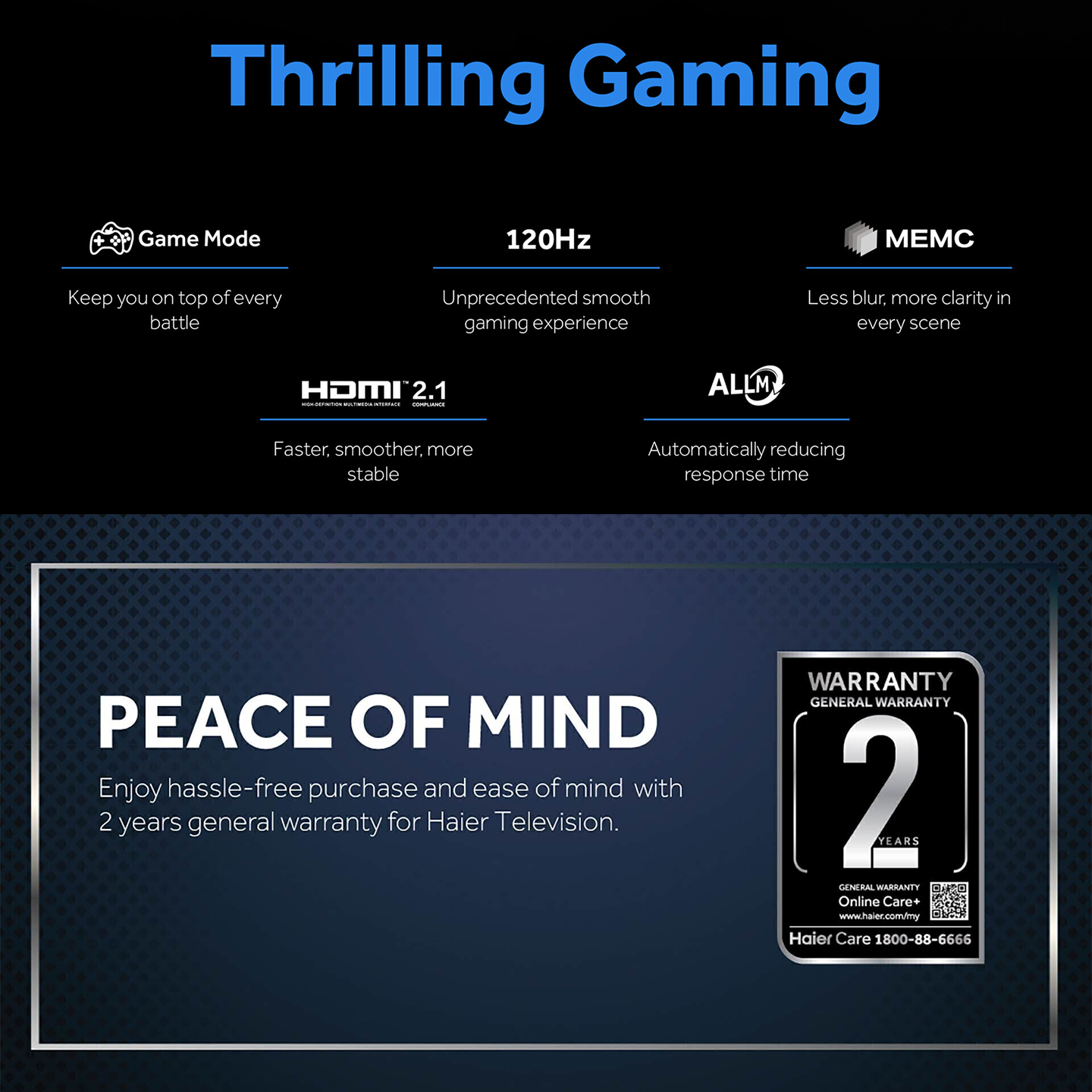 Haier 75" 4K UHD Android TV (H75S80FUX)